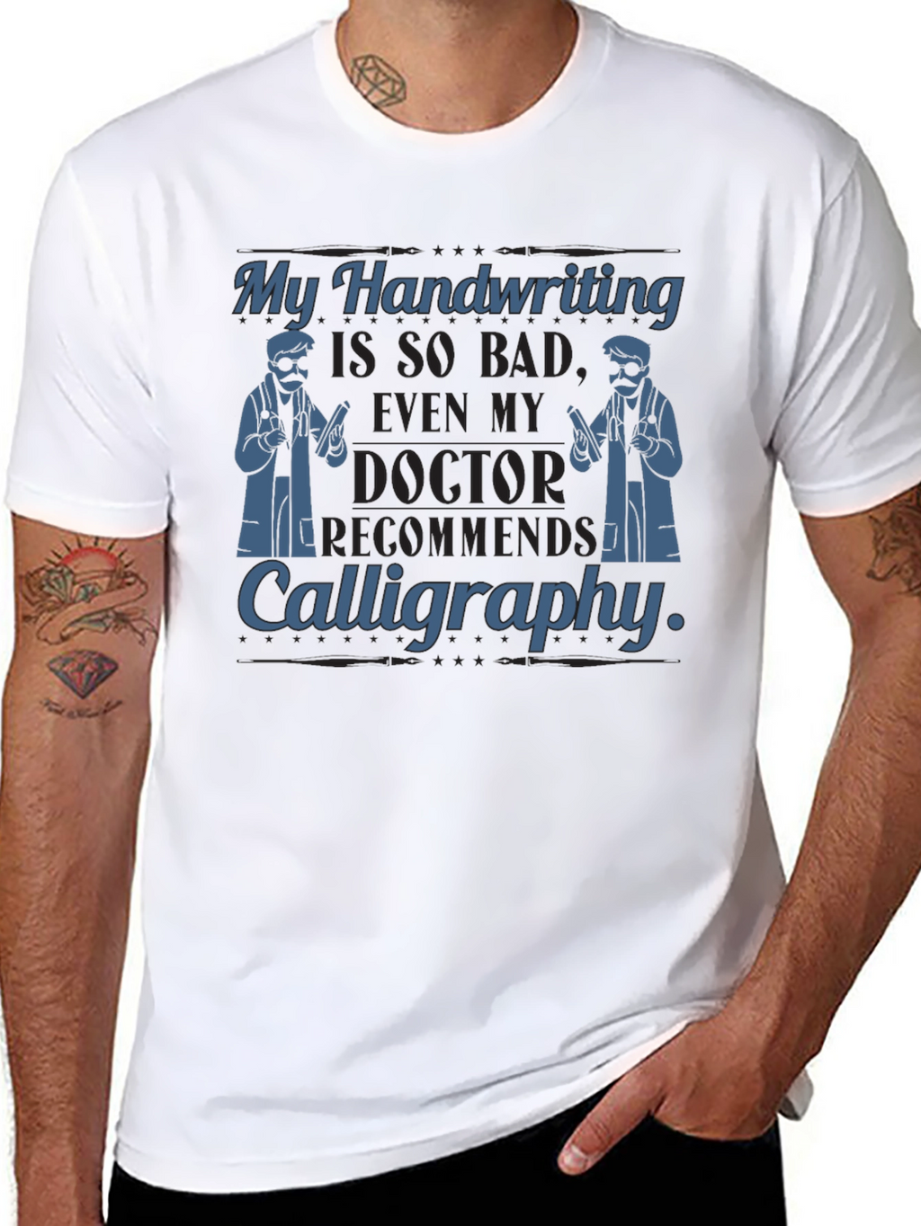 Humorous Handwriting Doctor T-Shirt