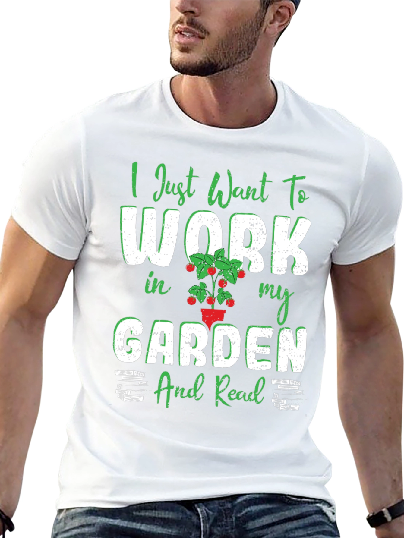 Gardening T-Shirt - Work in my Garden and Read