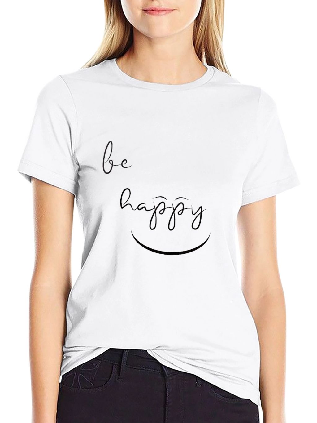Be Happy Graphic Tee - Casual Comfort