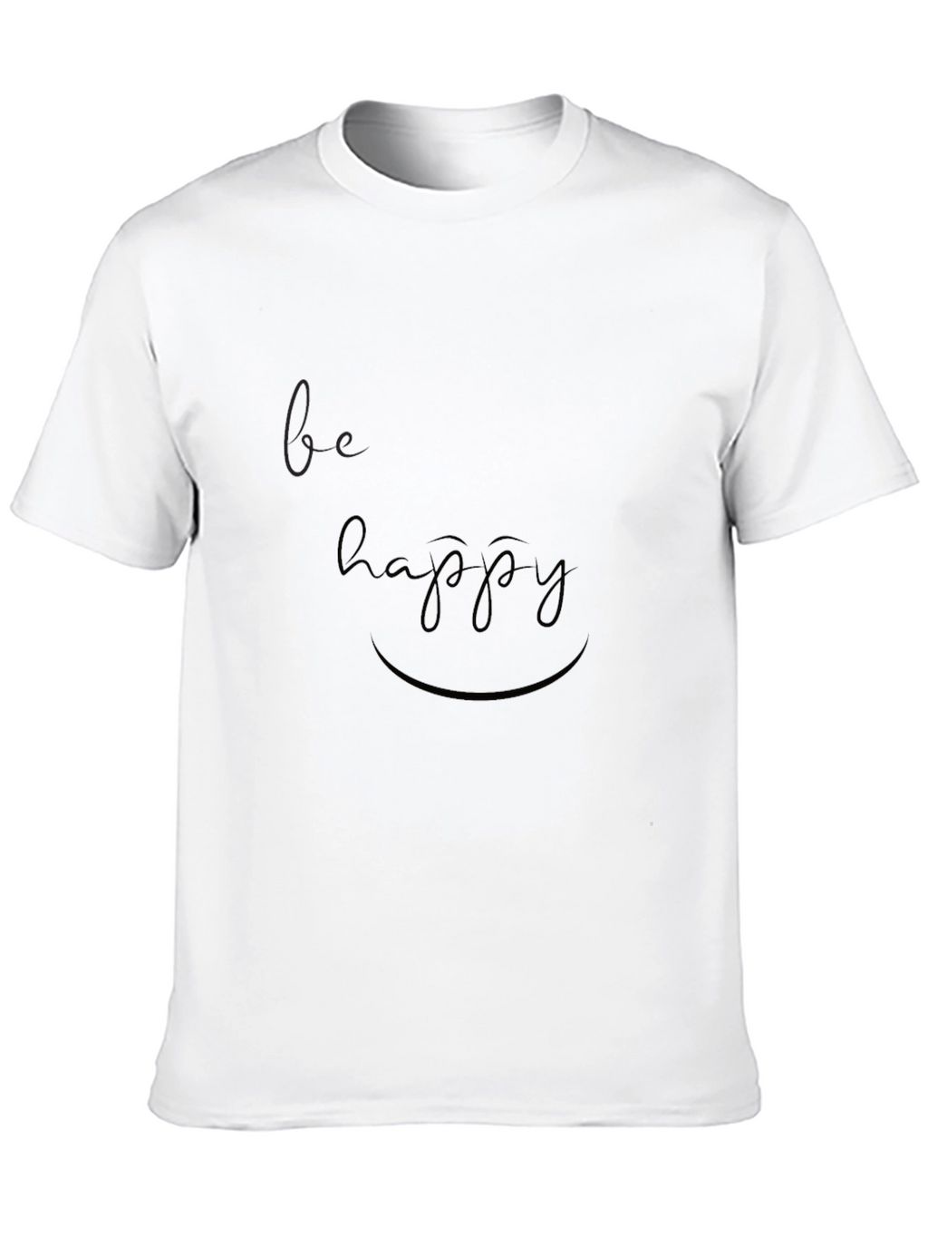 Be Happy Graphic Tee - Casual Comfort