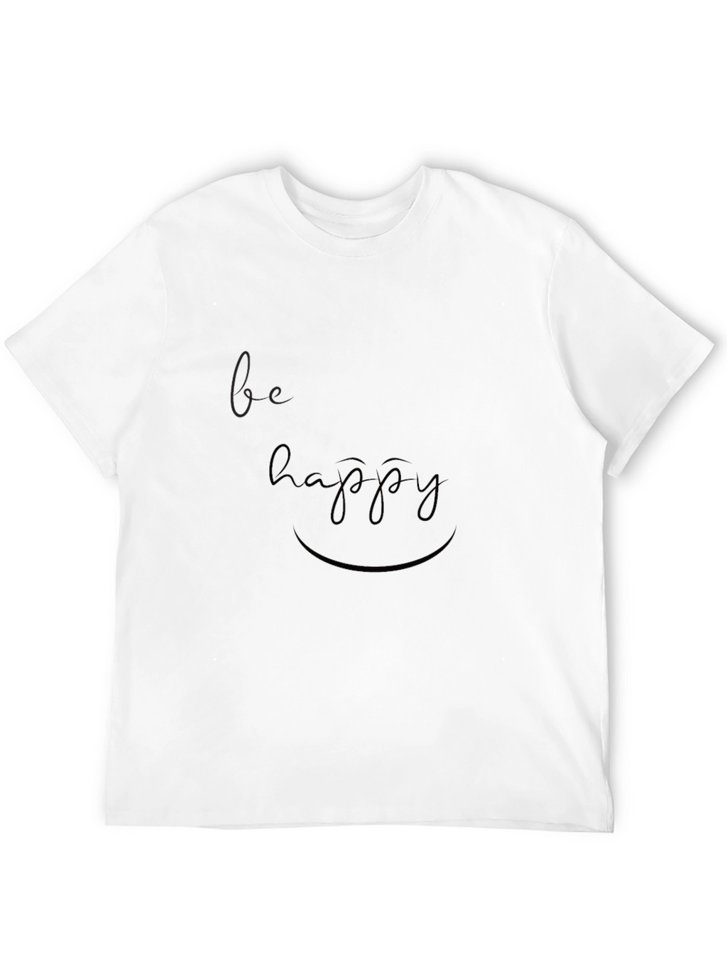 Be Happy Graphic Tee - Casual Comfort