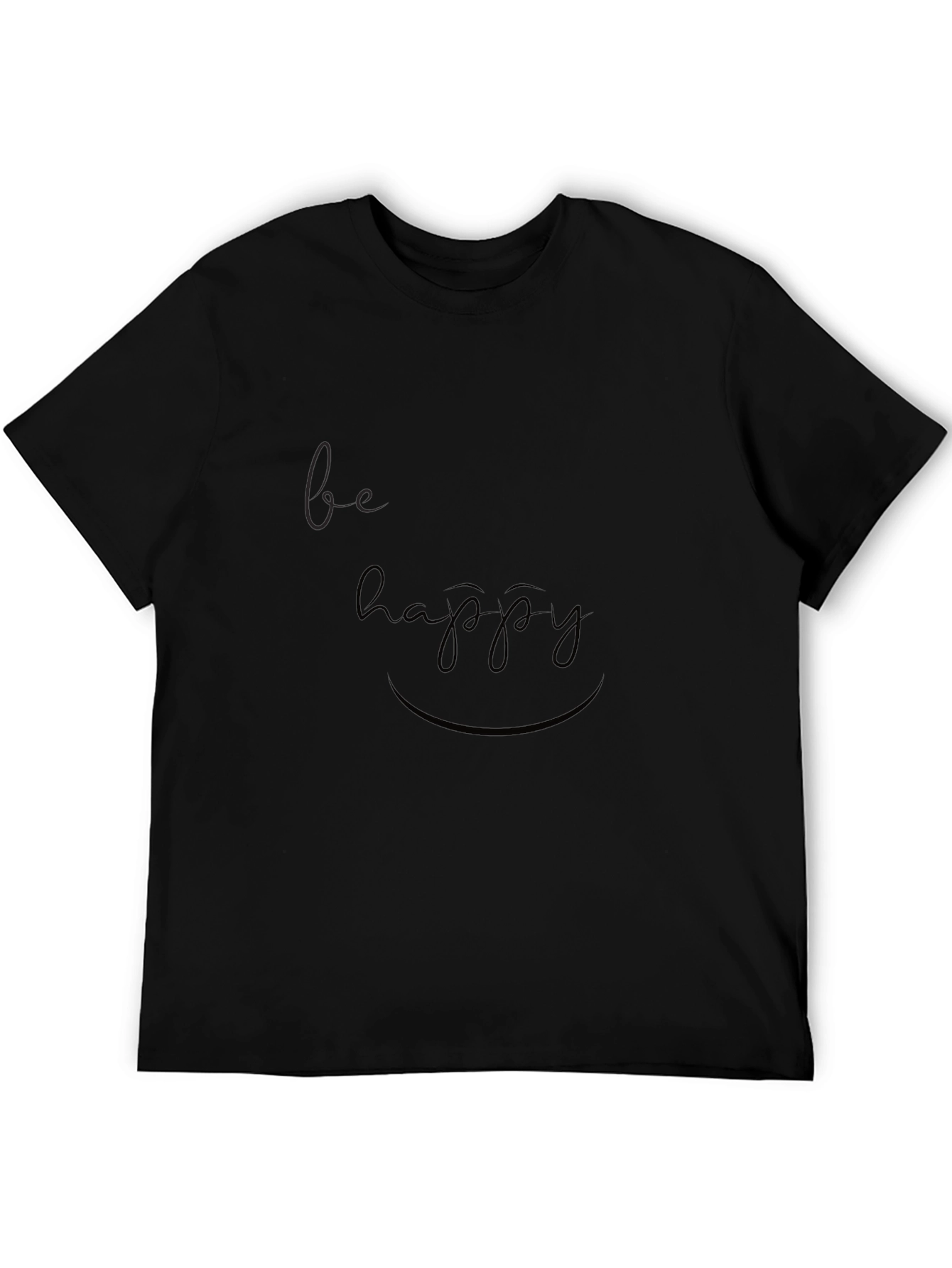 Be Happy Graphic Tee - Casual Comfort