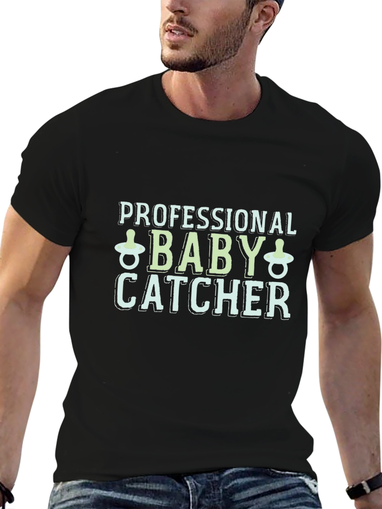 Professional Baby Catcher Graphic T-Shirt