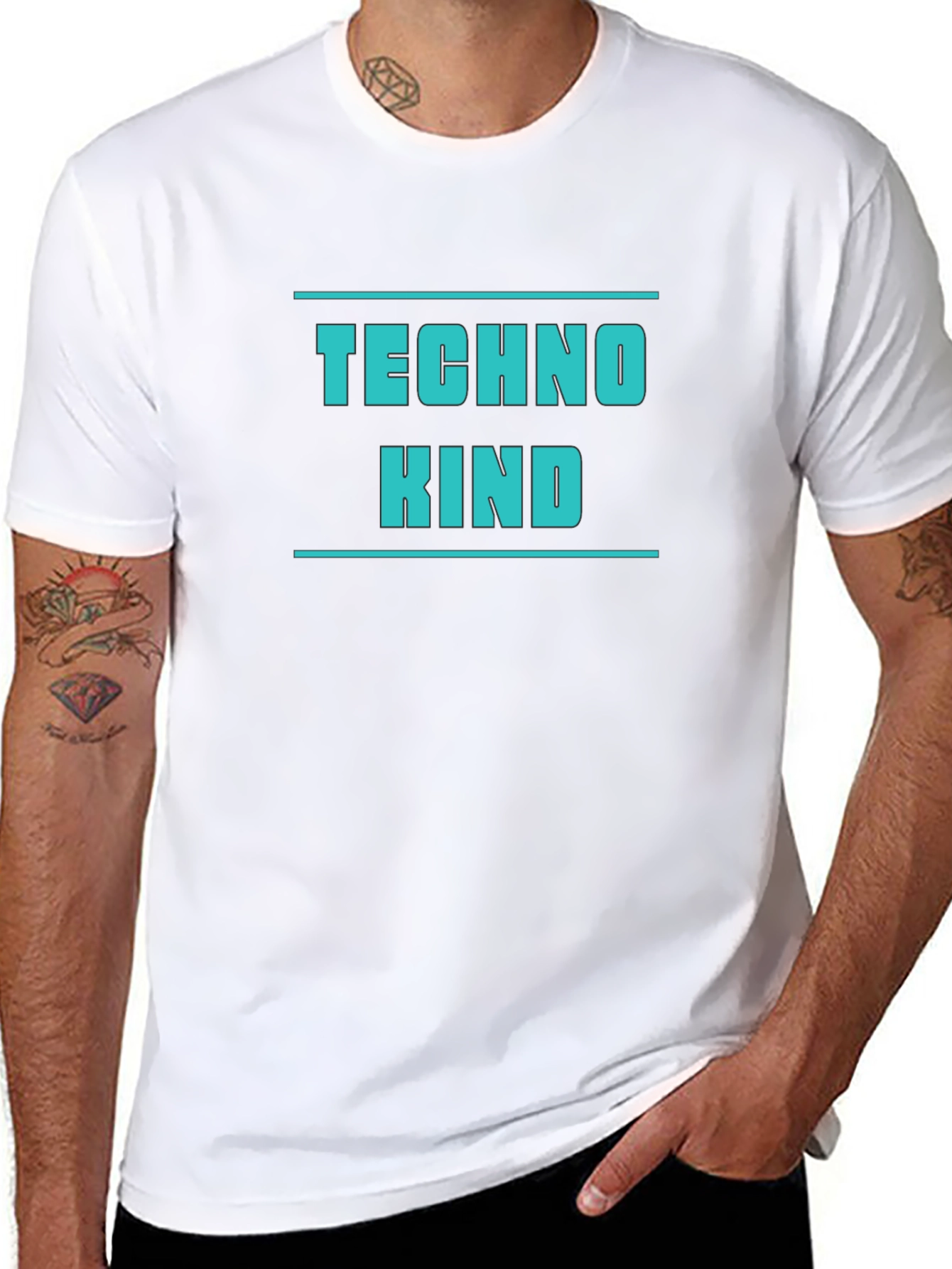 Techno Kind Graphic Tee - Cool Style