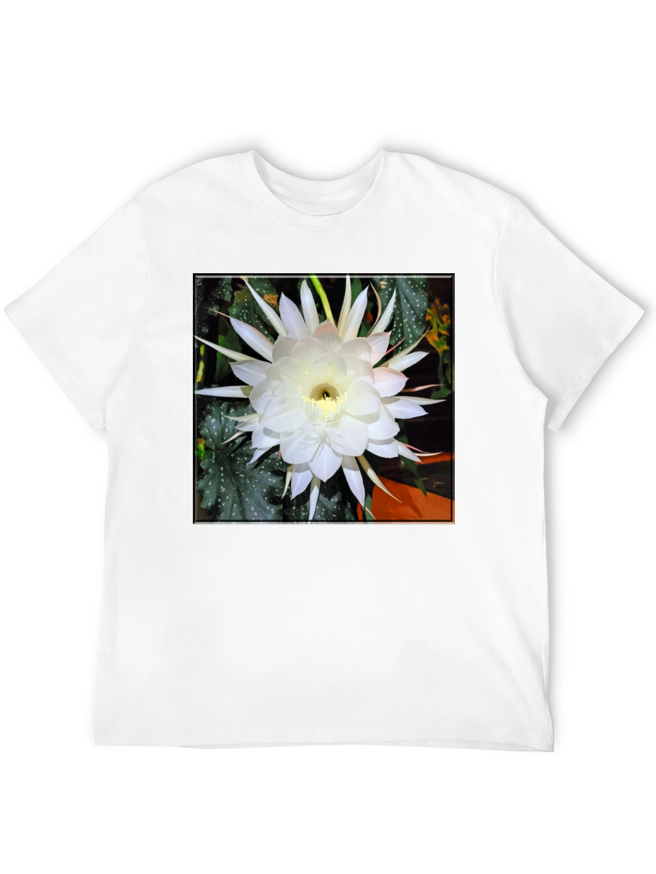 Night Blooming Cereus Flower Graphic T-Shirt