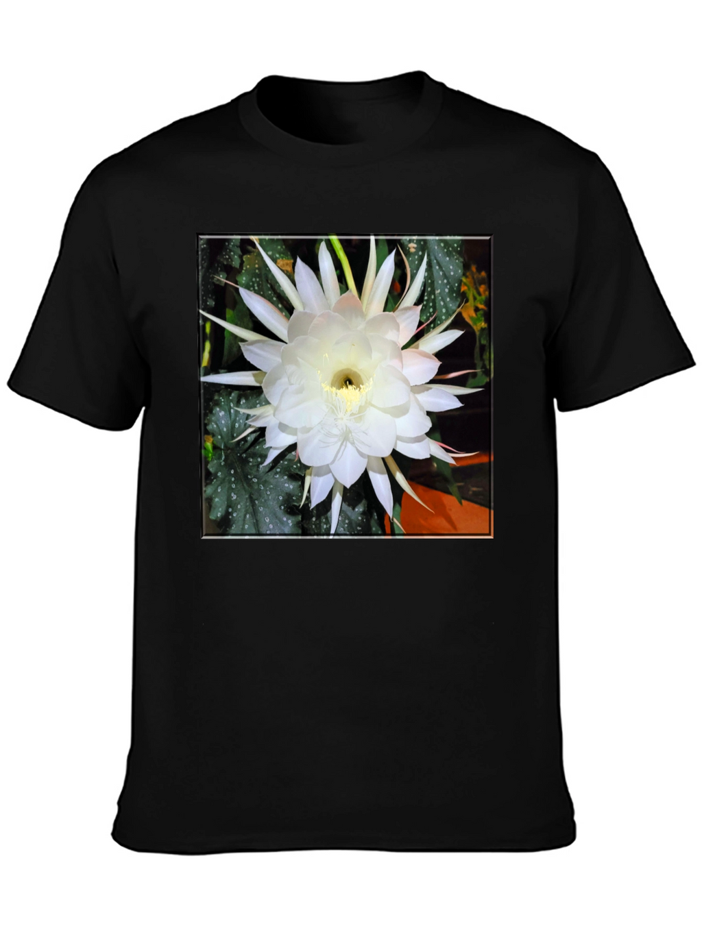 Night Blooming Cereus Flower Graphic T-Shirt