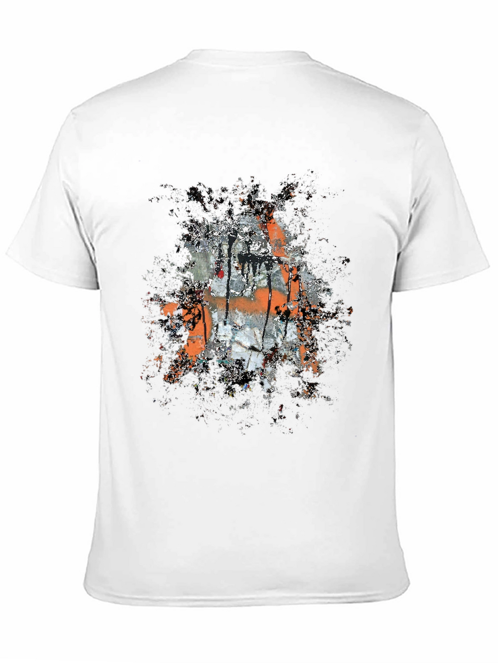 Abstract Graphic Print Black T-Shirt for Men