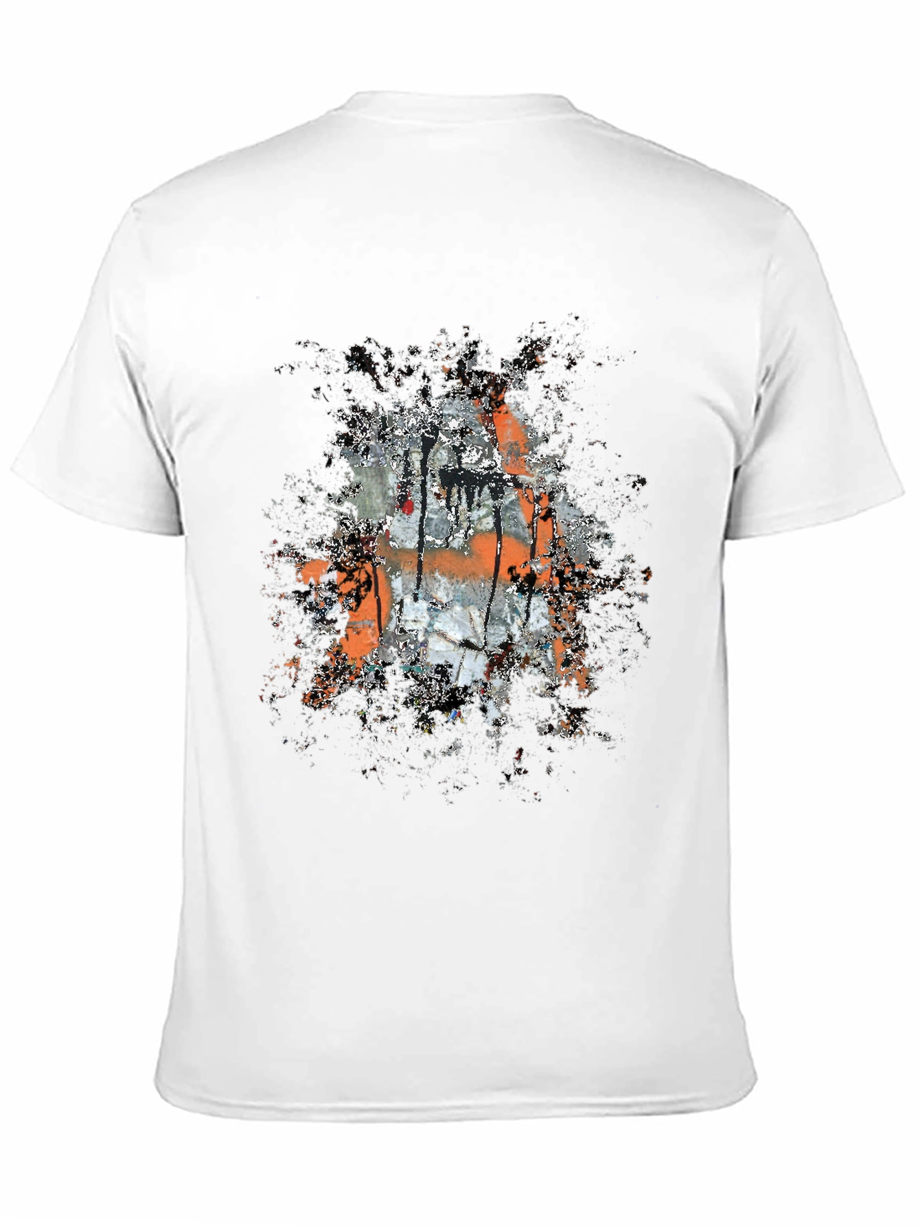 Abstract Graphic Print Black T-Shirt for Men