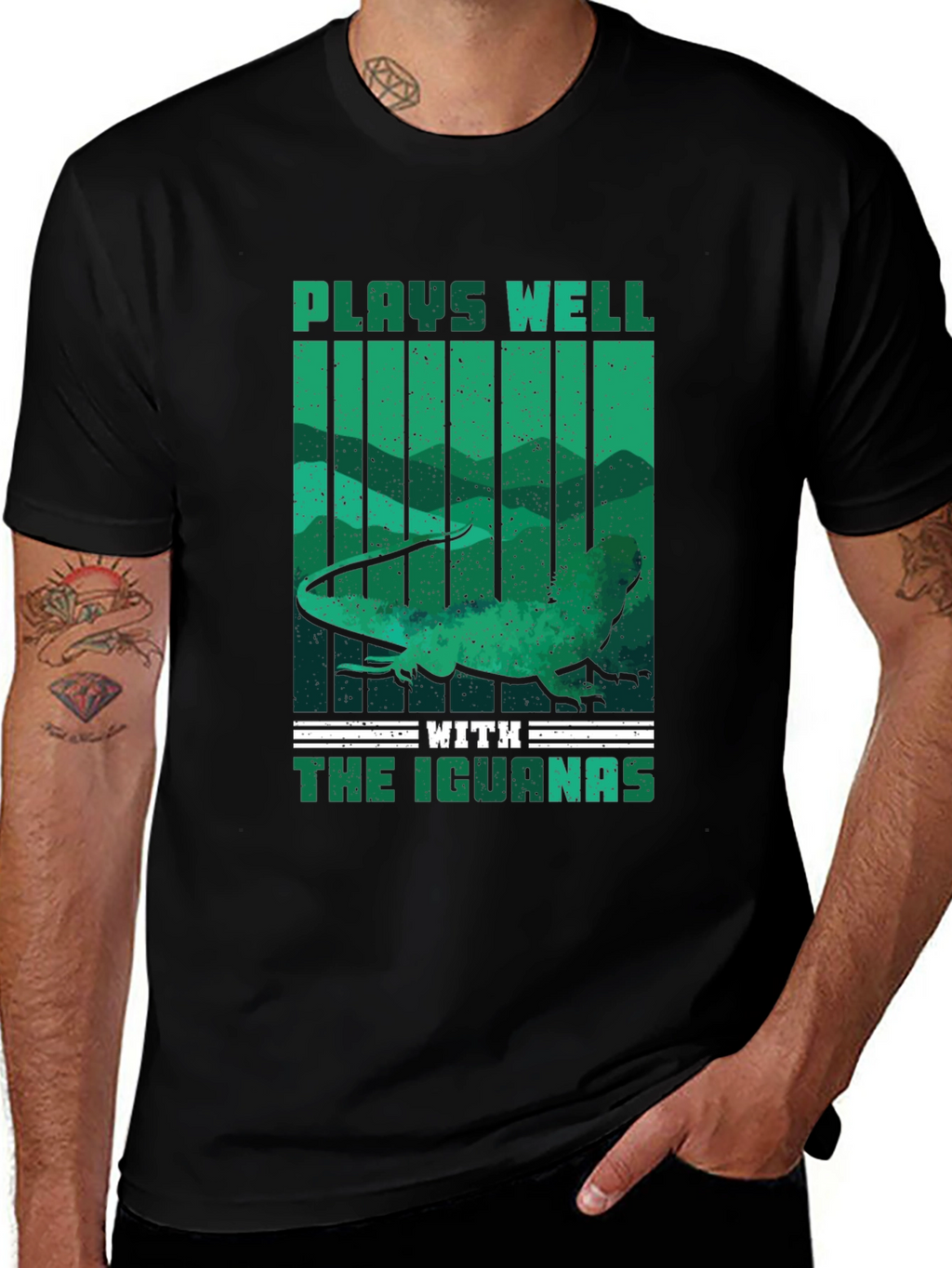 Plays Well With Iguanas T-Shirt