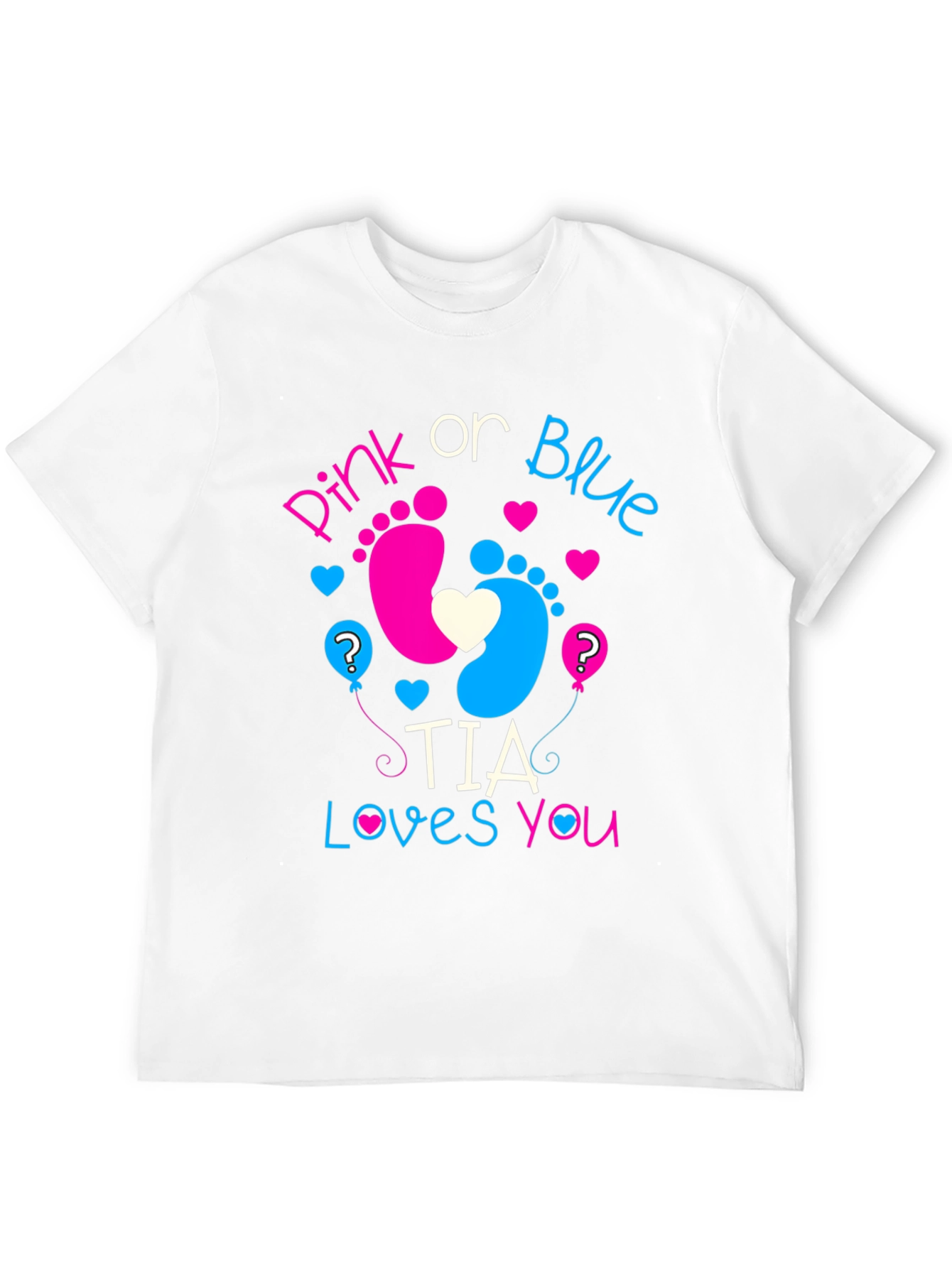 Pink or Blue Gender Reveal T-Shirt