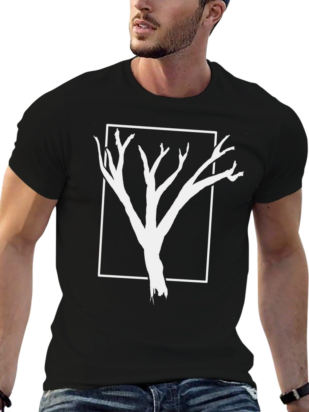 Abstract Tree Graphic Tee - Modern Nature Design