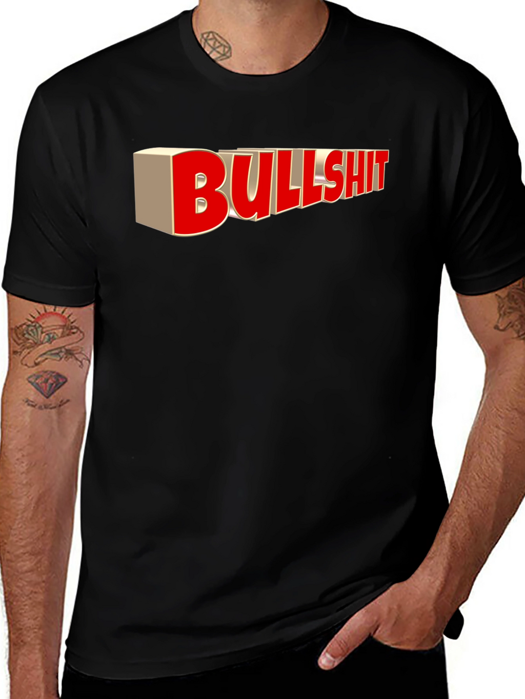 Bullshit Statement Graphic T-Shirt