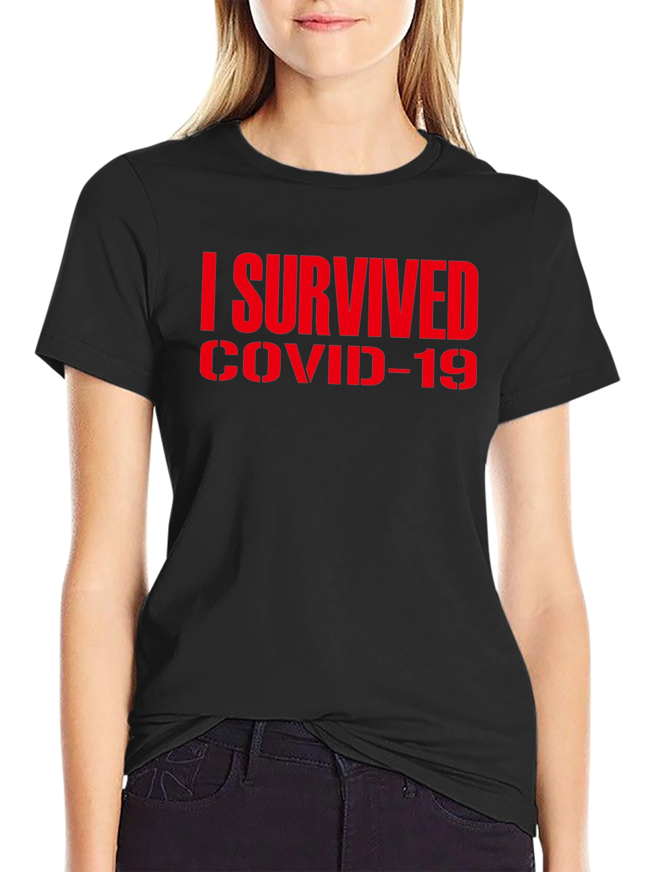 I Survived COVID-19 Black T-Shirt