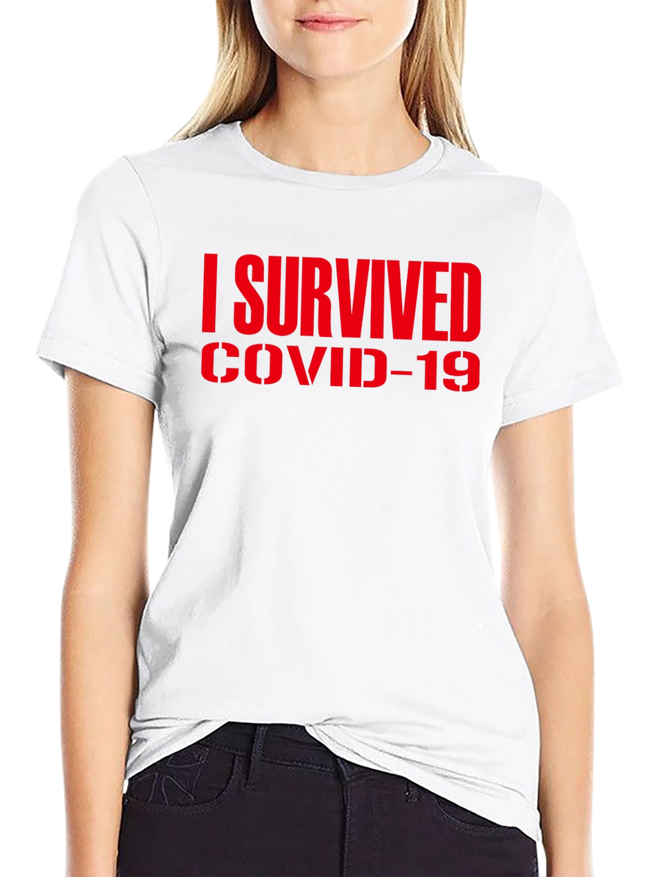 I Survived COVID-19 Black T-Shirt