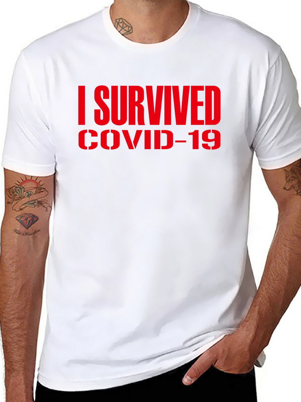 I Survived COVID-19 Black T-Shirt