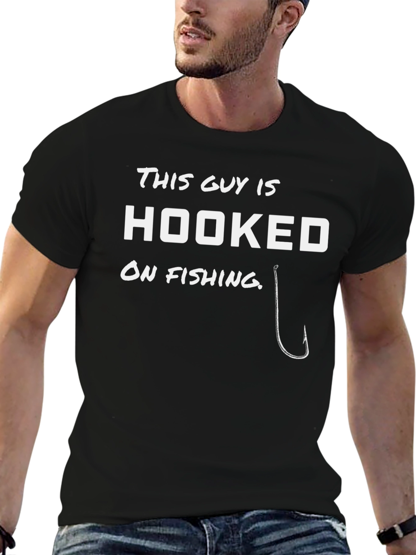 Hooked On Fishing Graphic Tee - Angler Gift