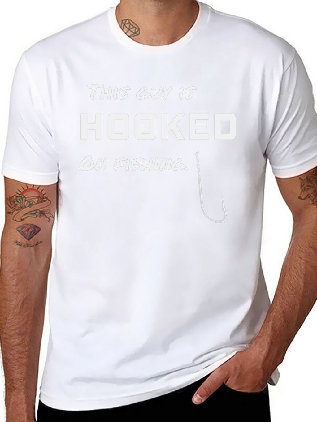 Hooked On Fishing Graphic Tee - Angler Gift