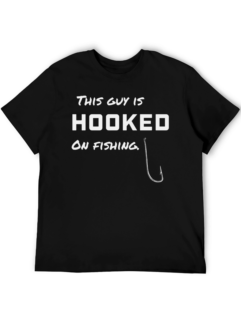 Hooked On Fishing Graphic Tee - Angler Gift
