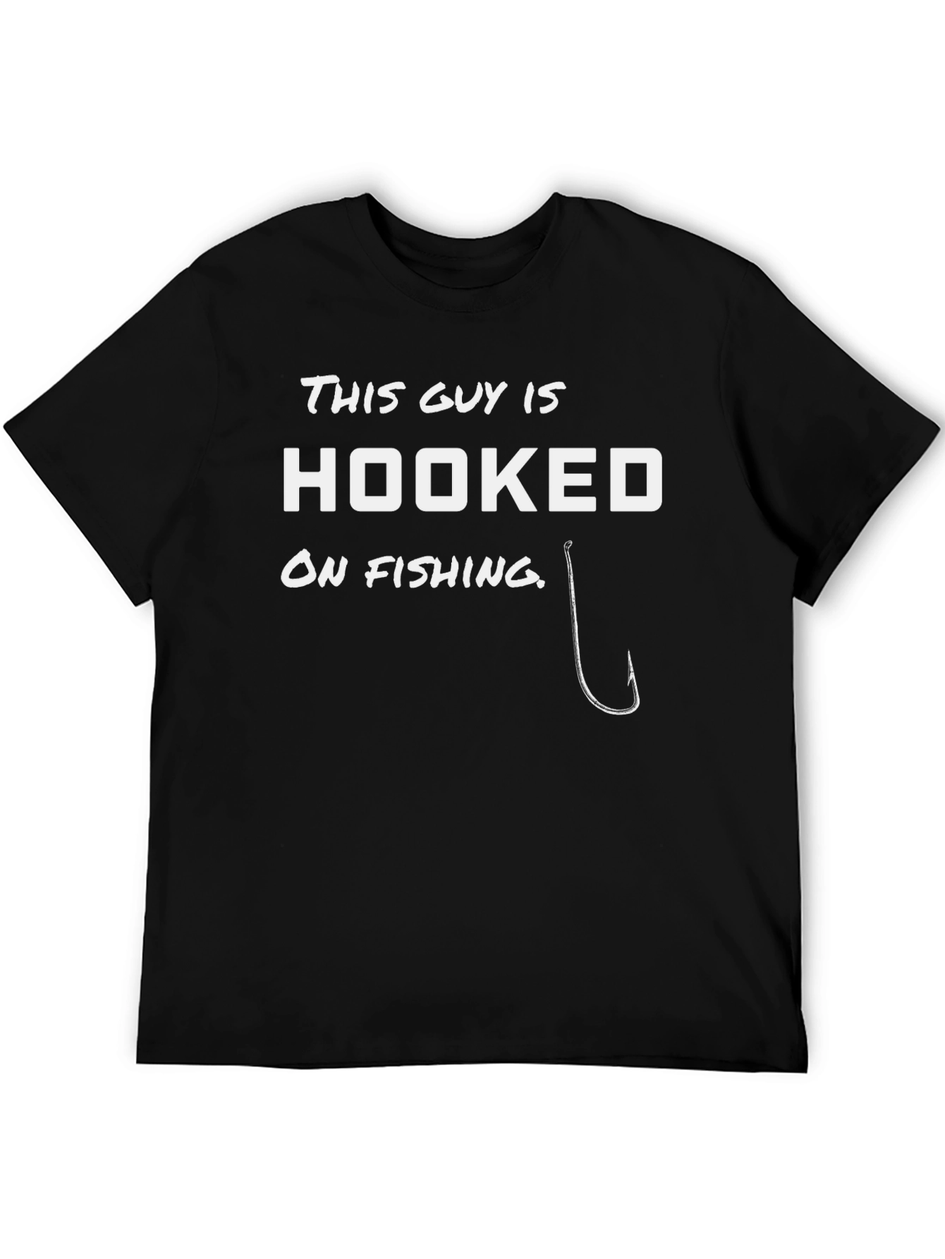 Hooked On Fishing Graphic Tee - Angler Gift