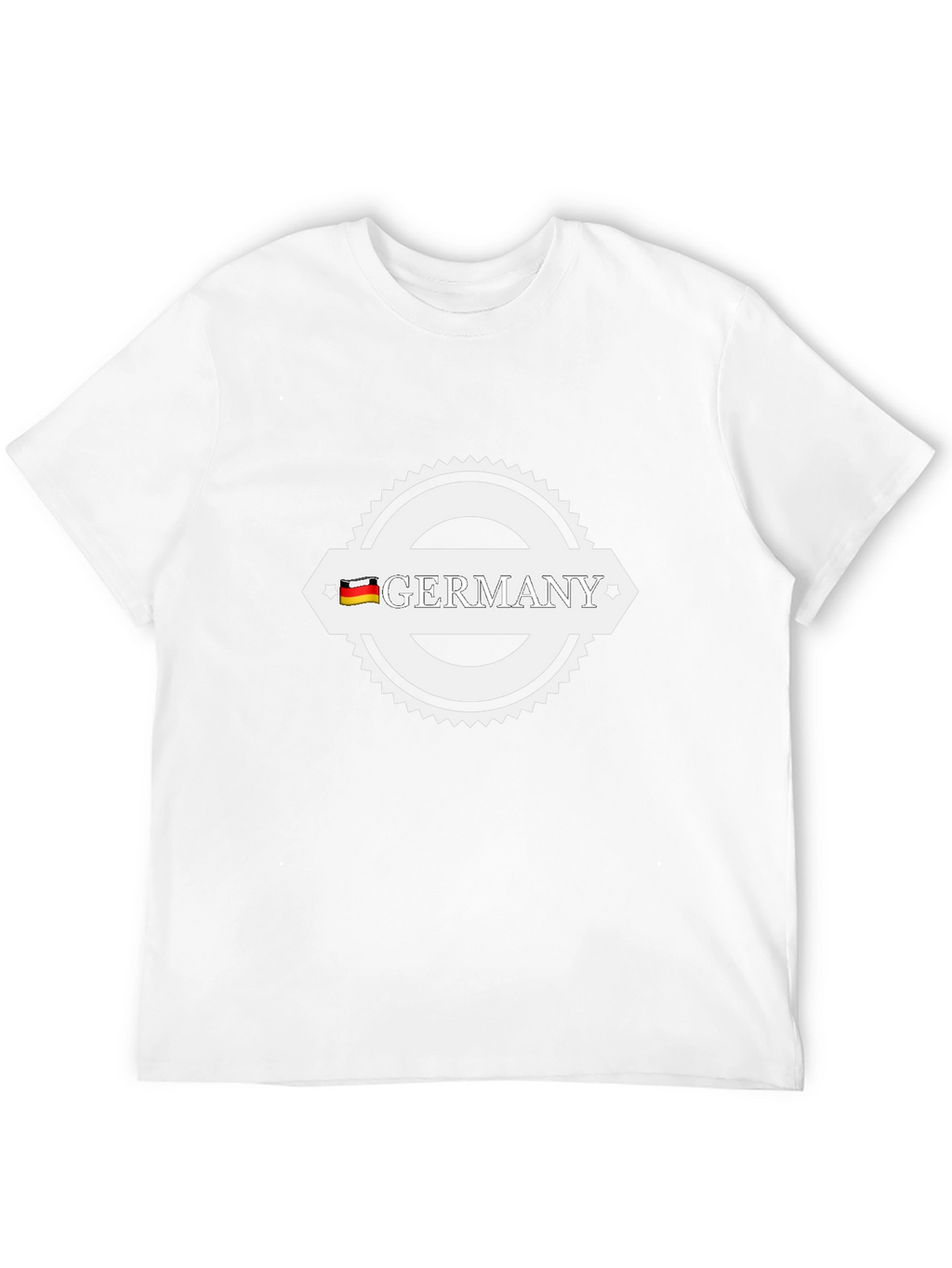 Germany T-Shirt Black Cotton German Flag Graphic Tee