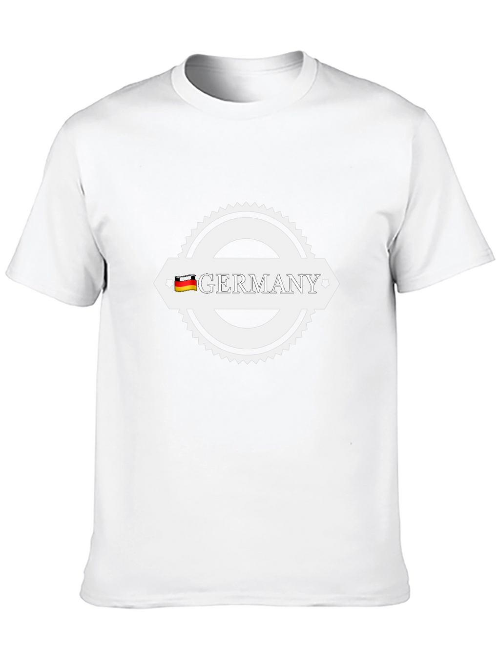 Germany T-Shirt Black Cotton German Flag Graphic Tee