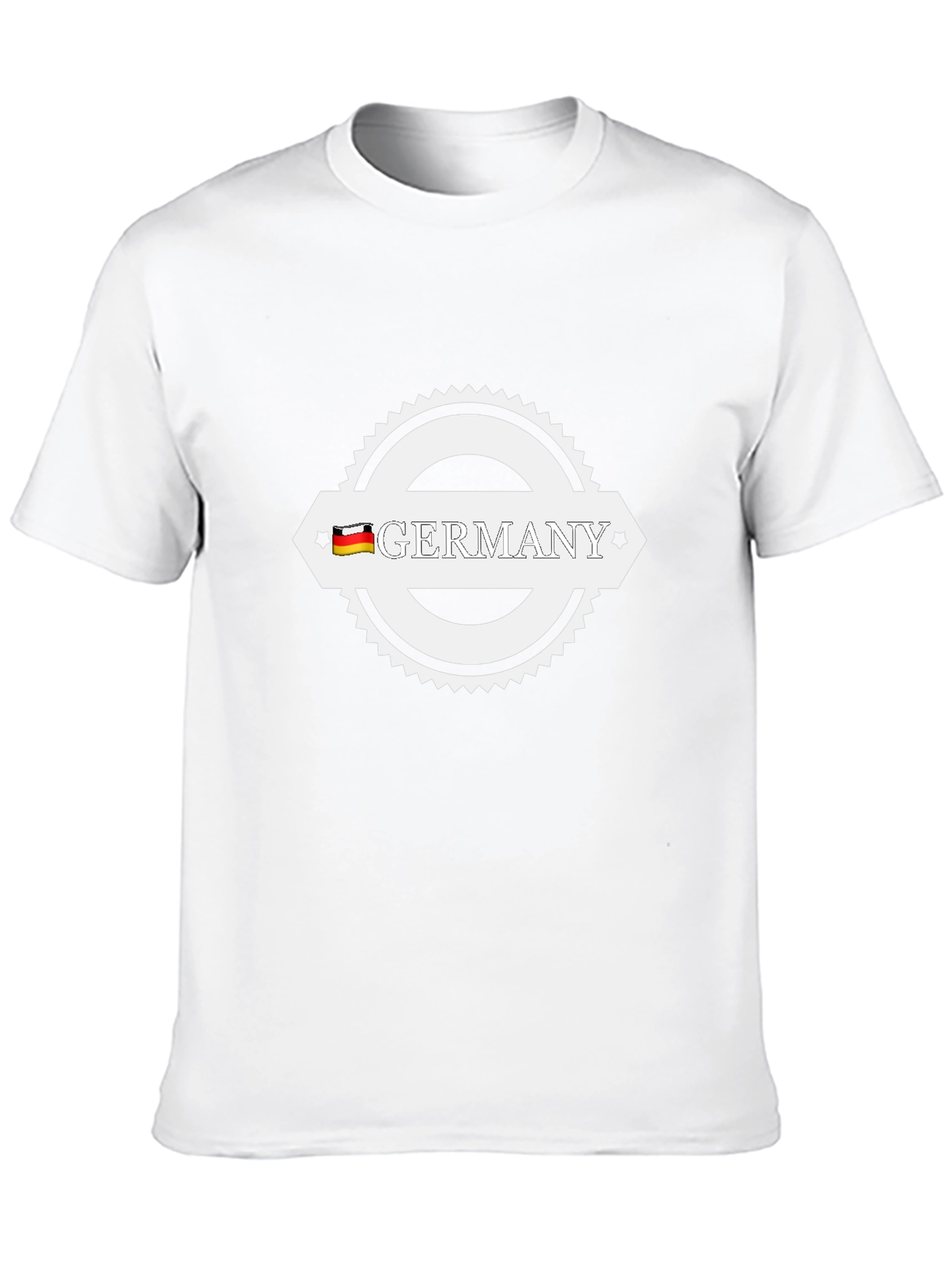 Germany T-Shirt Black Cotton German Flag Graphic Tee