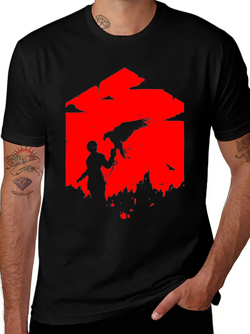 Falcon Training Graphic Tee - Black T-Shirt