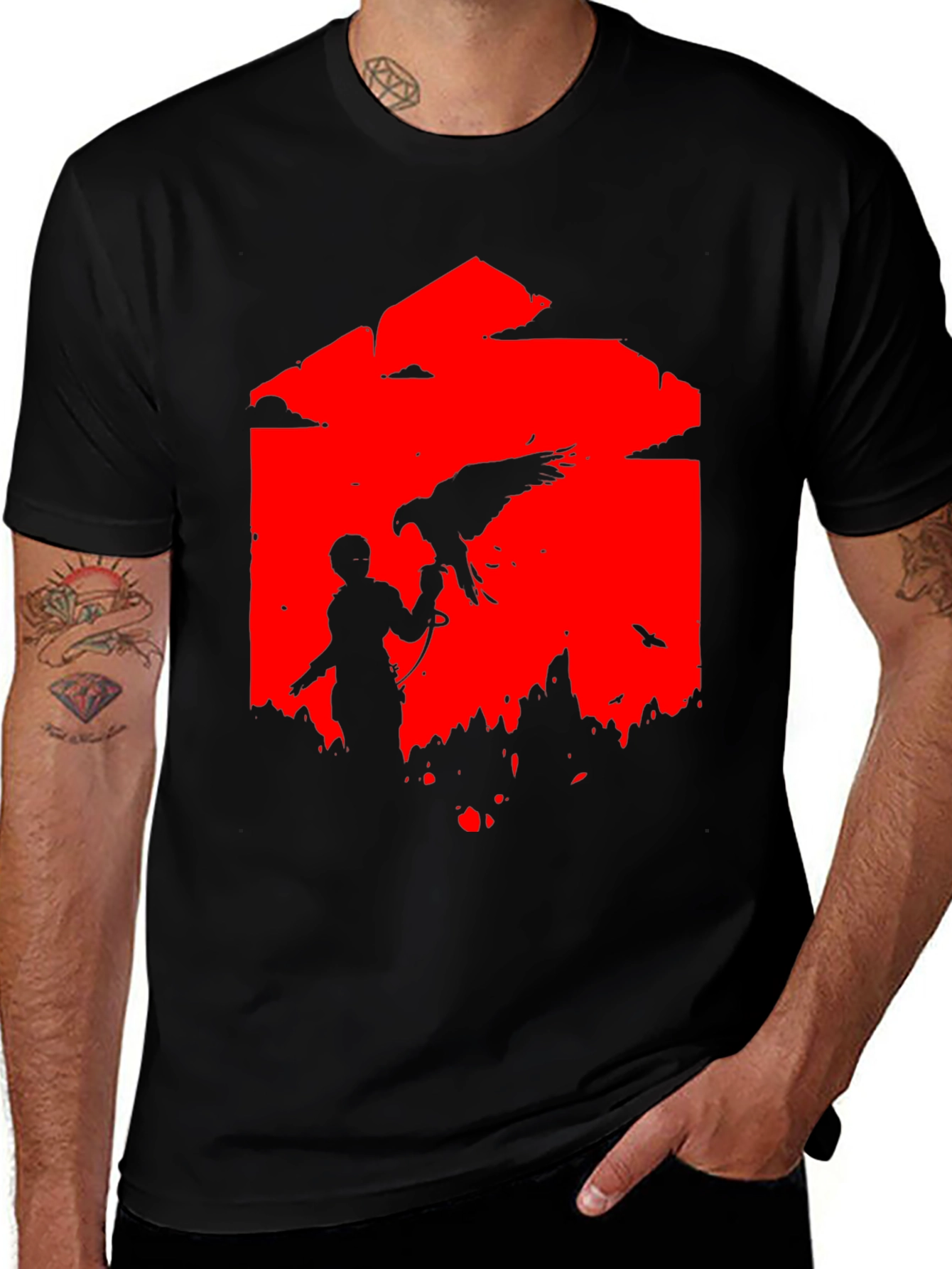 Falcon Training Graphic Tee - Black T-Shirt