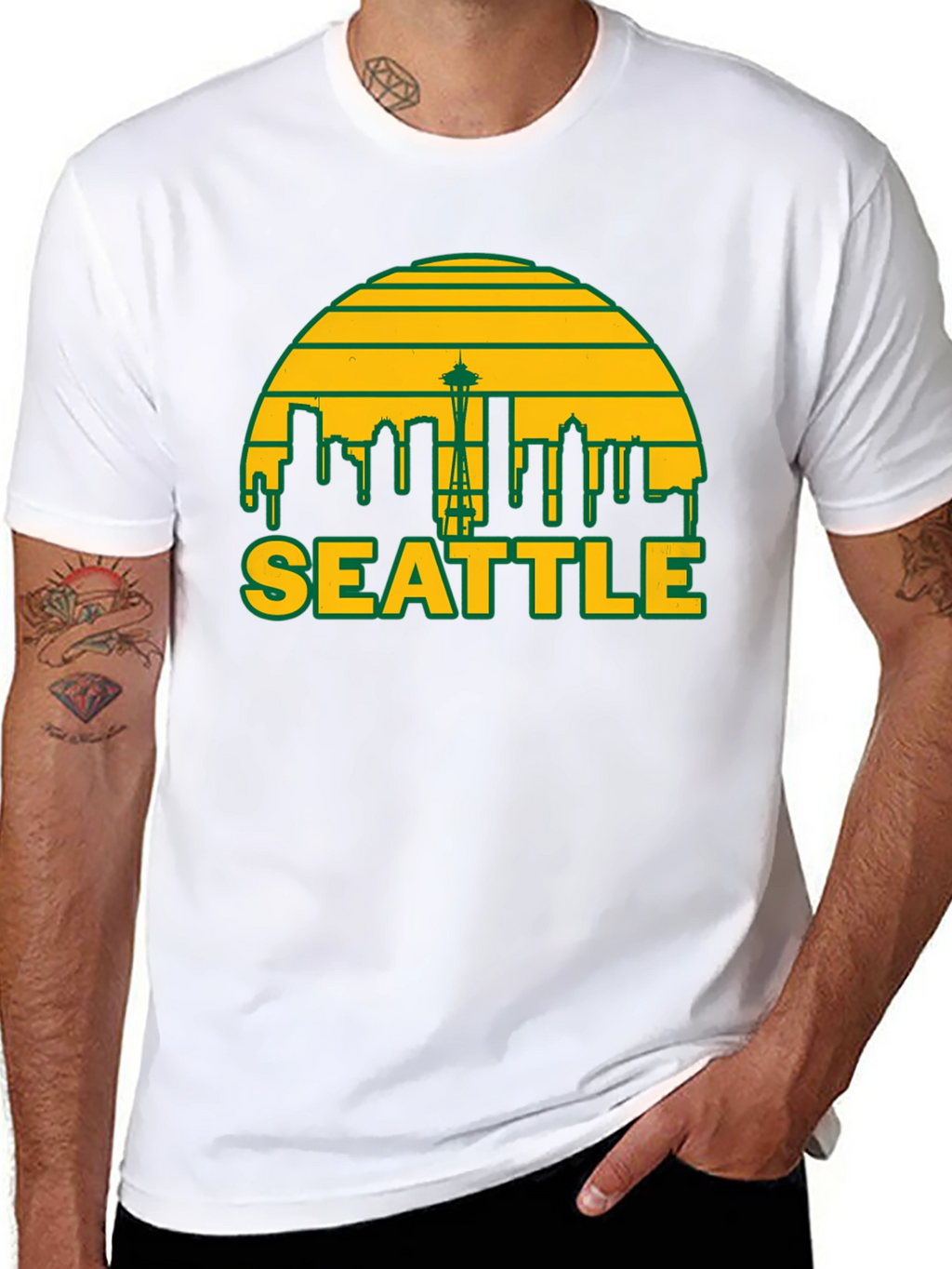 Seattle Skyline Graphic T-Shirt