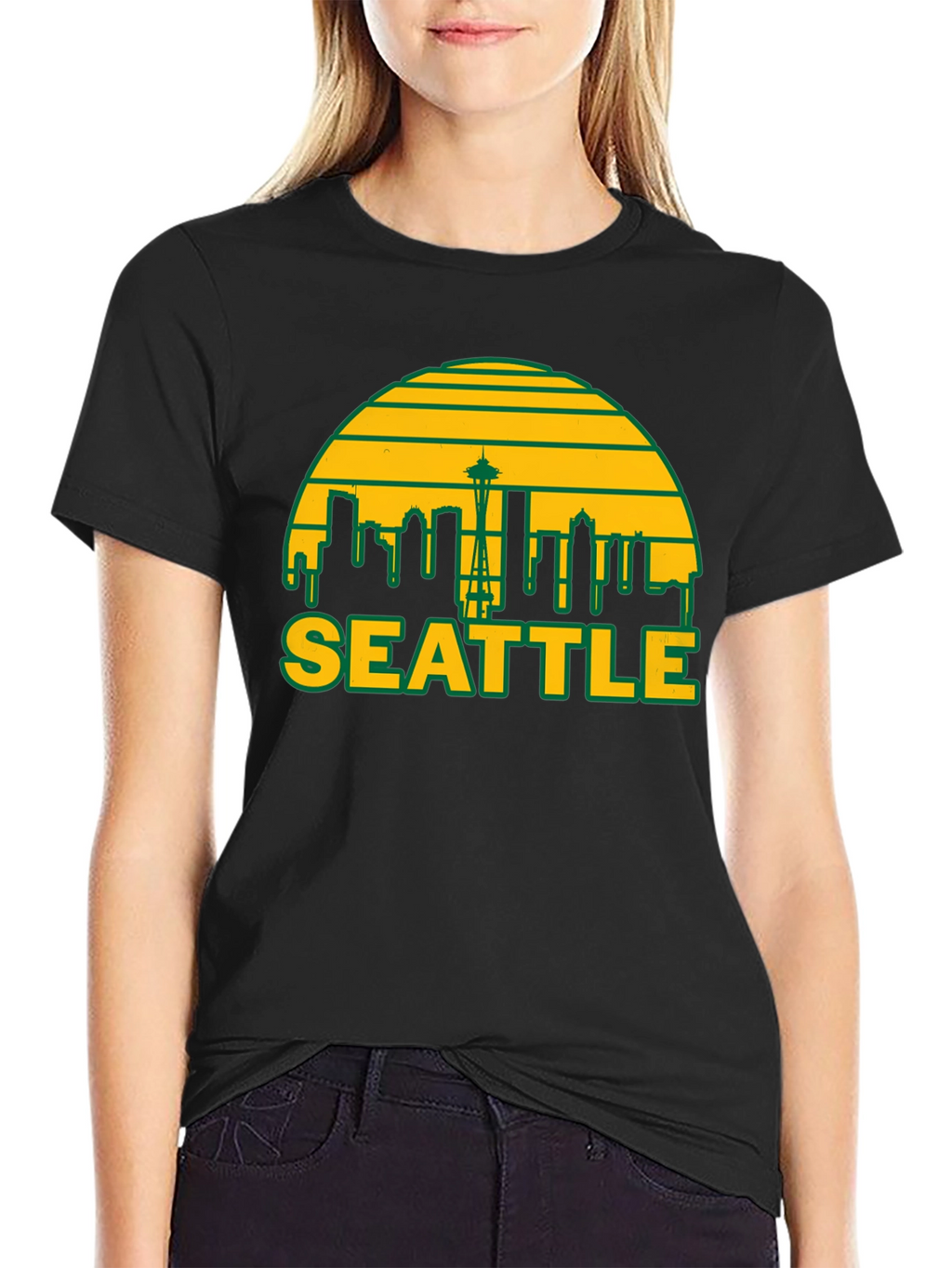 Seattle Skyline Graphic T-Shirt