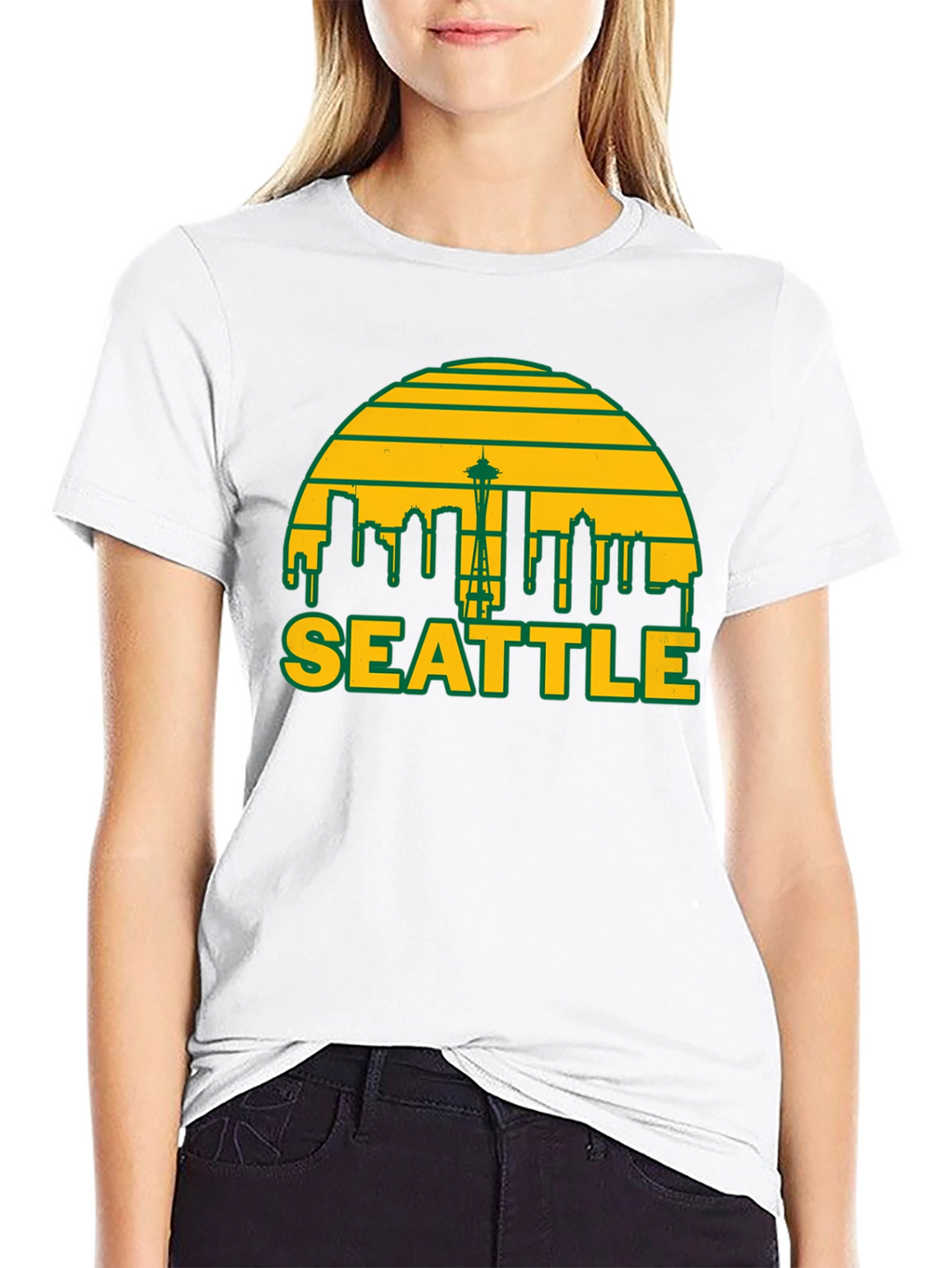Seattle Skyline Graphic T-Shirt