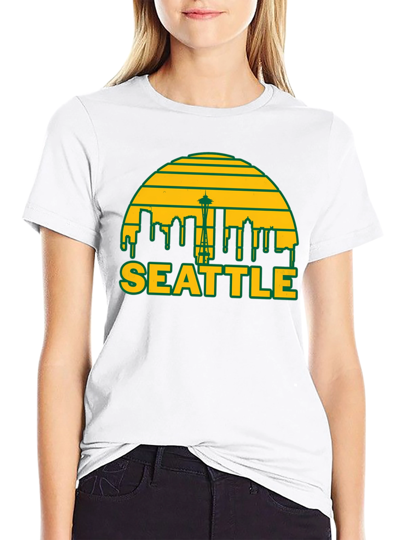Seattle Skyline Graphic T-Shirt