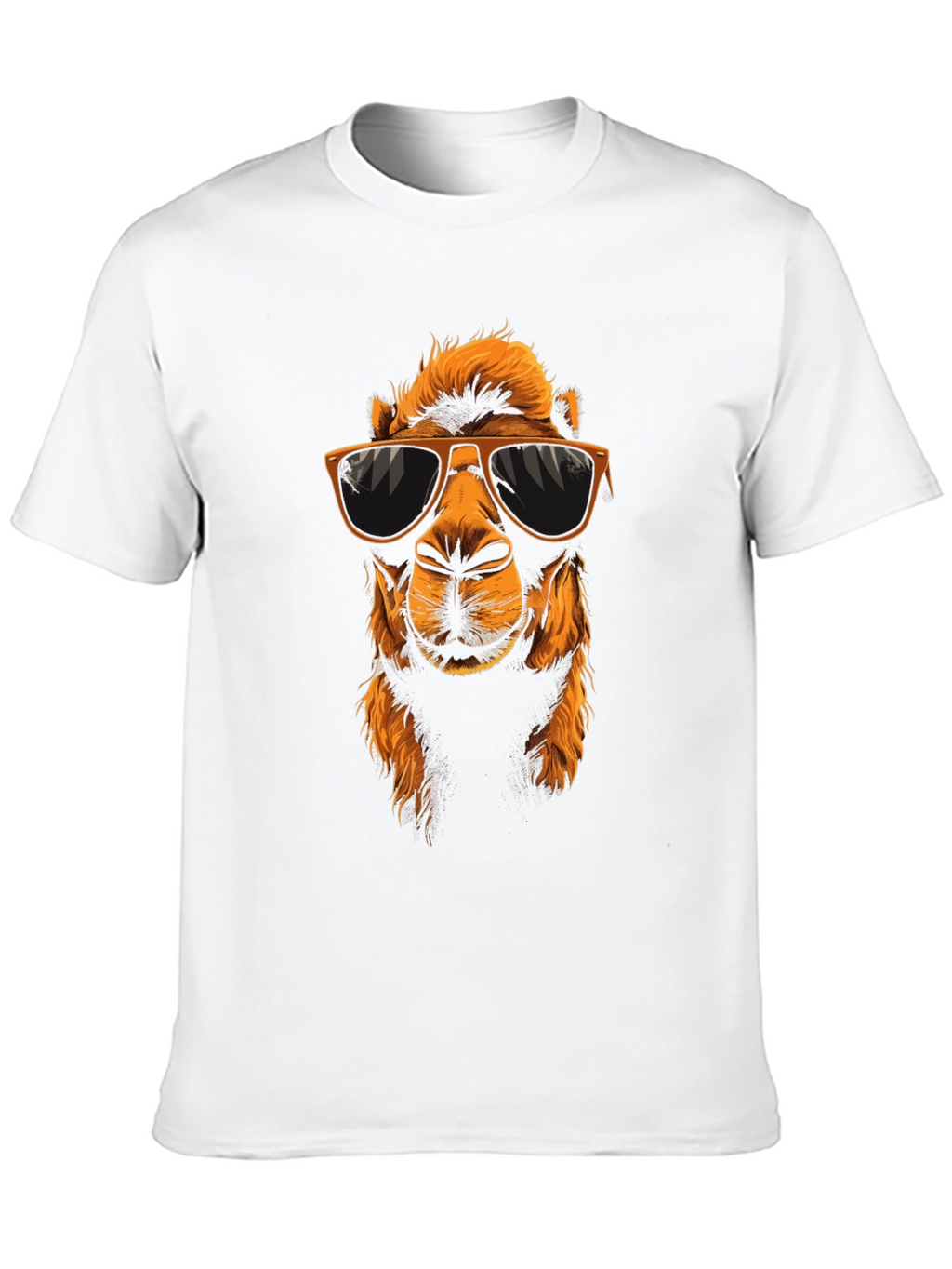 Cool Camel Graphic Tee - Black Cotton T-Shirt