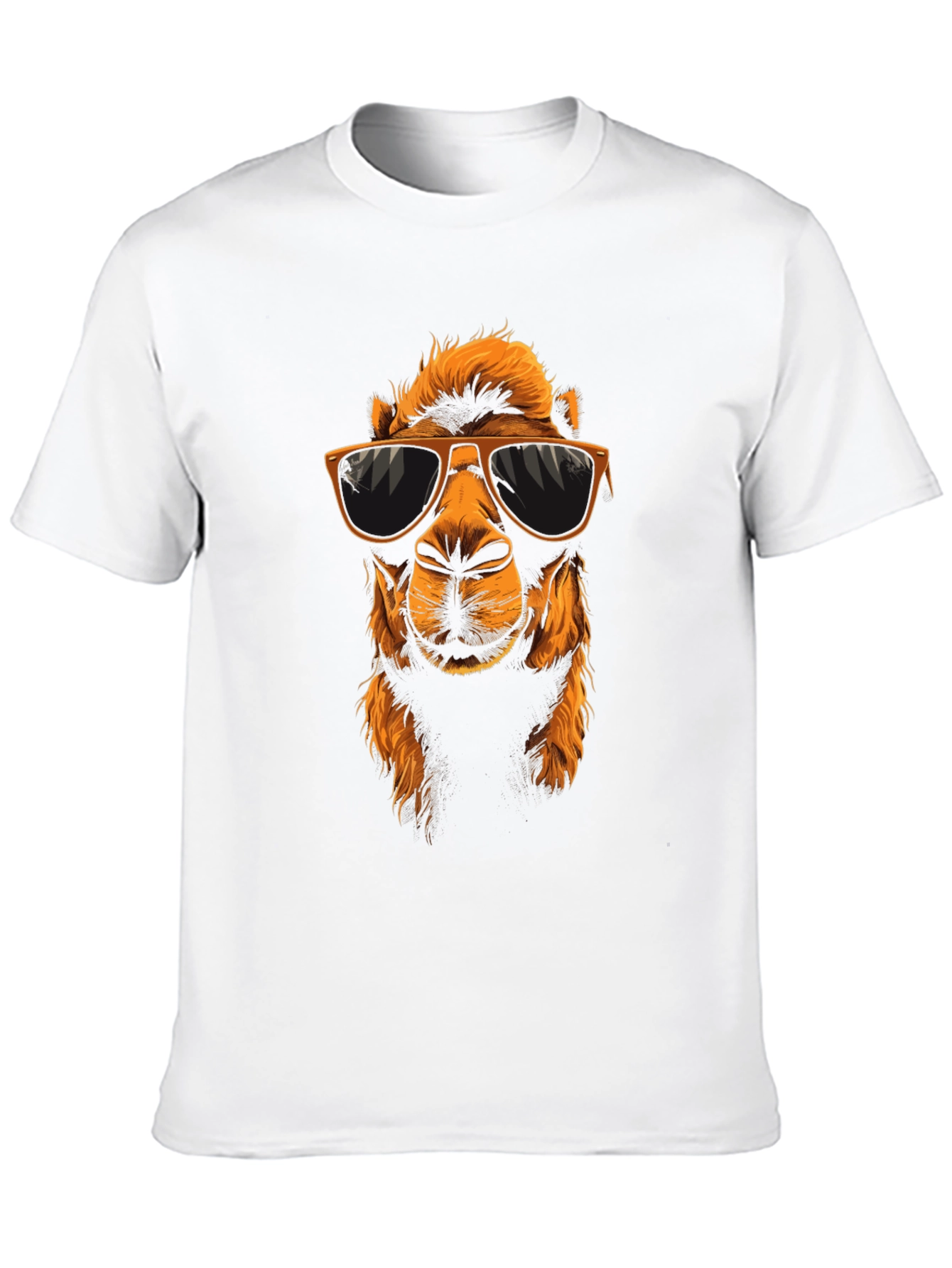 Cool Camel Graphic Tee - Black Cotton T-Shirt
