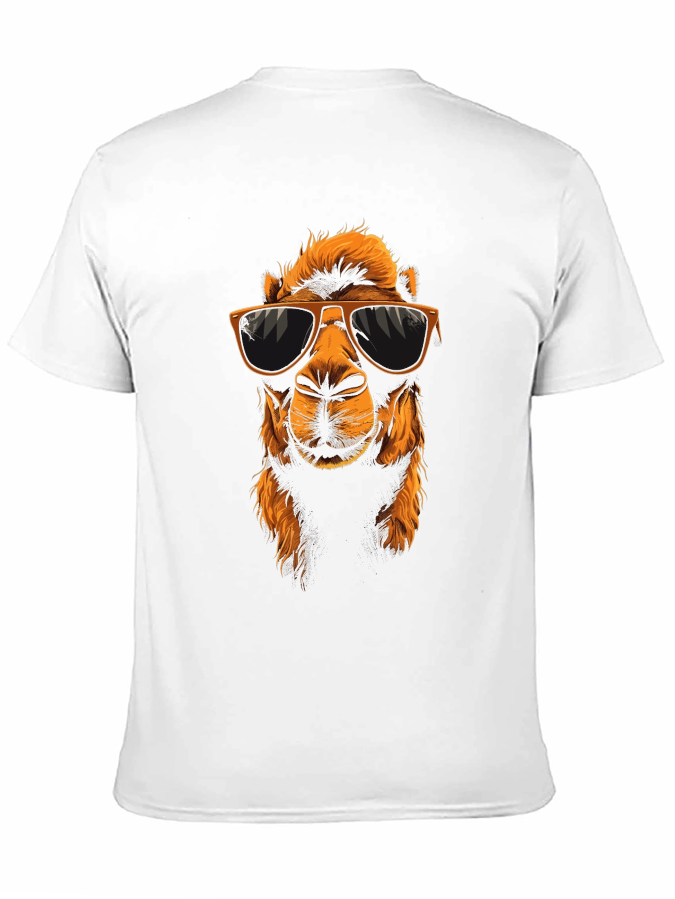 Cool Camel Graphic Tee - Black Cotton T-Shirt