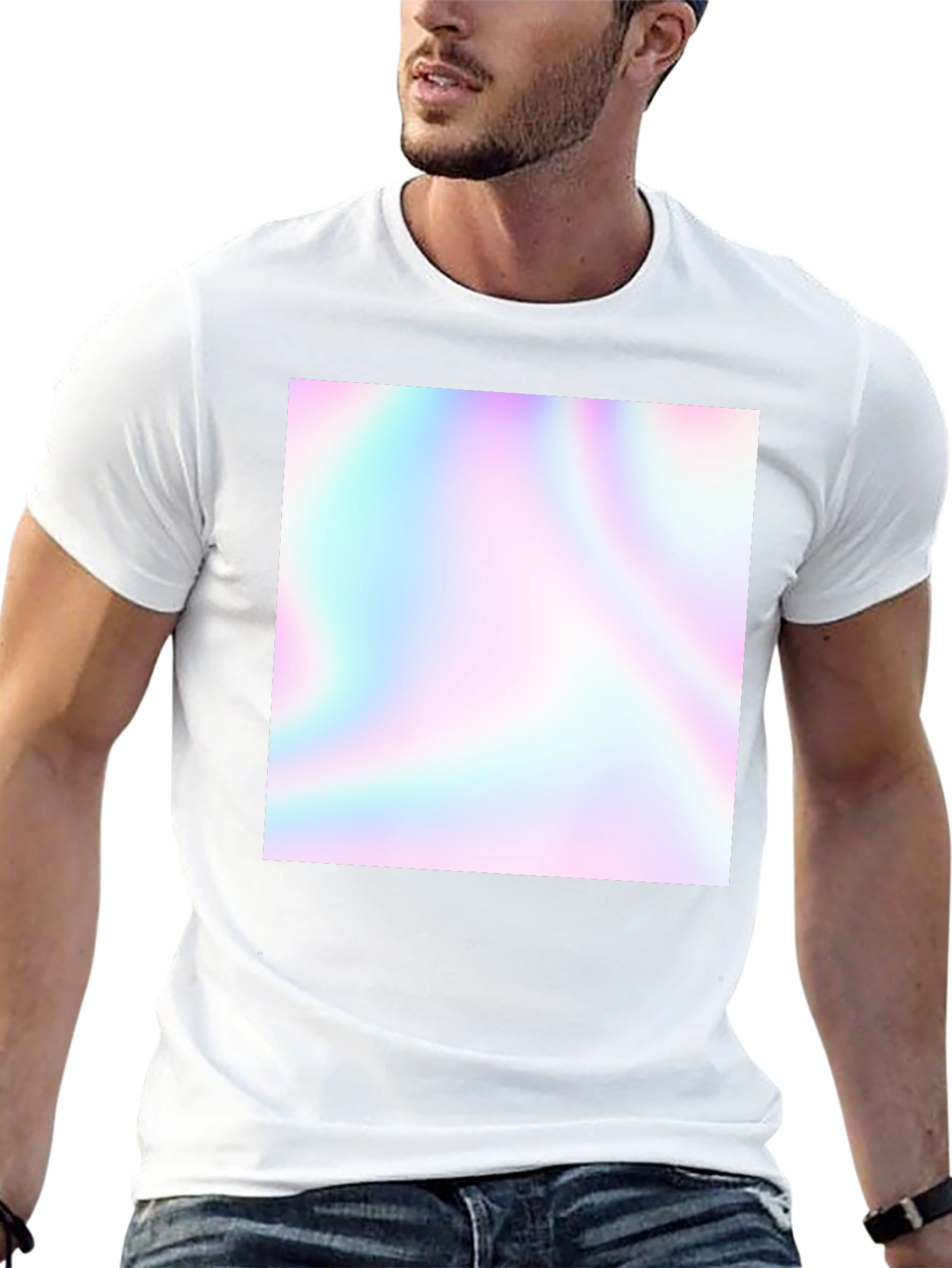 Holographic T-Shirt - Mens Black Short Sleeve Tee