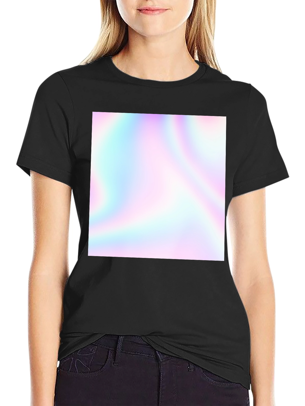 Holographic T-Shirt - Mens Black Short Sleeve Tee