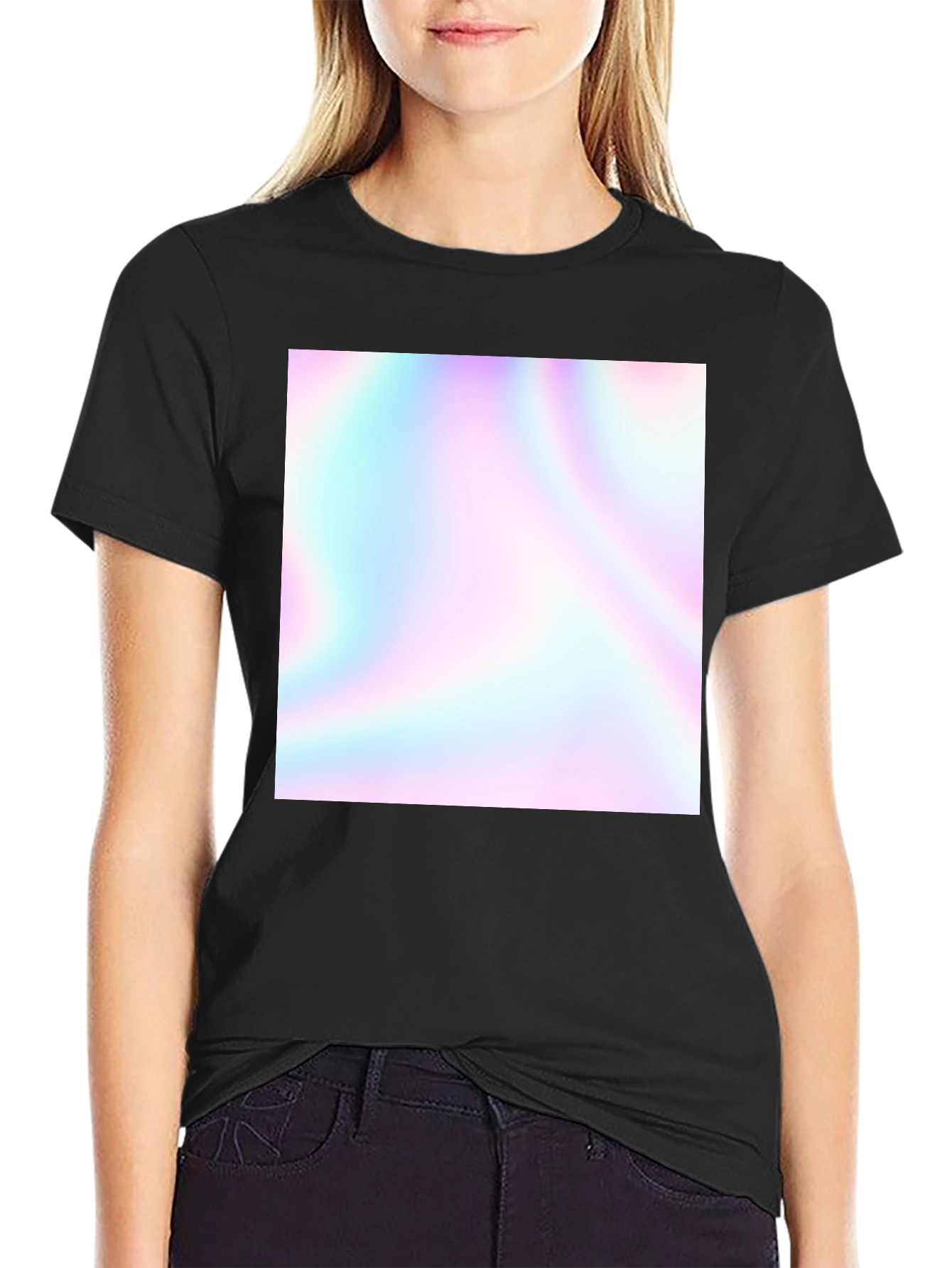 Holographic T-Shirt - Mens Black Short Sleeve Tee