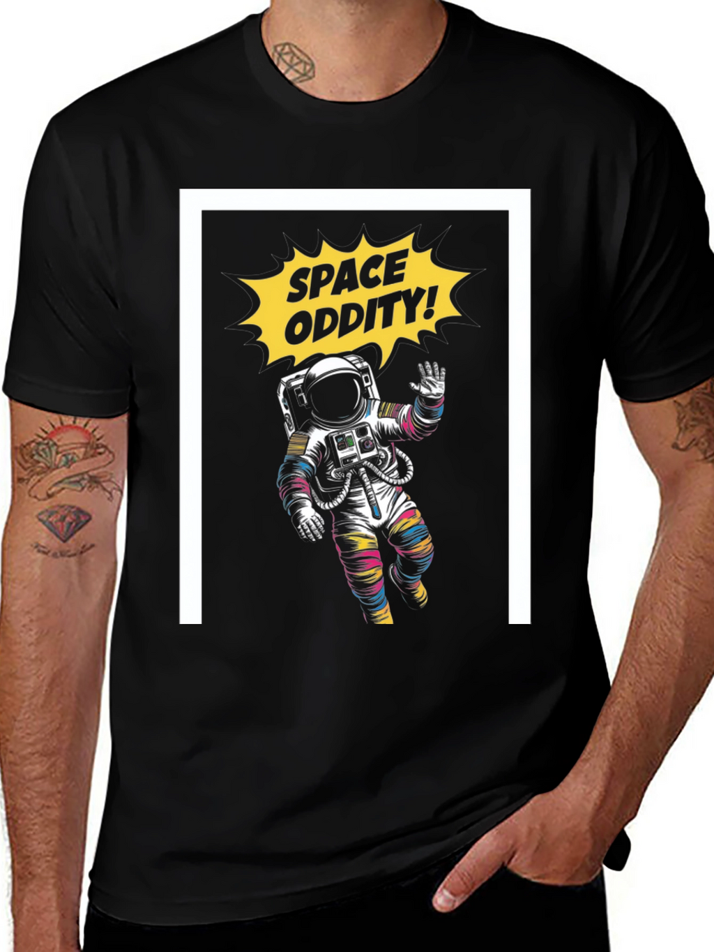 Space Oddity Graphic Tee - Black T-Shirt