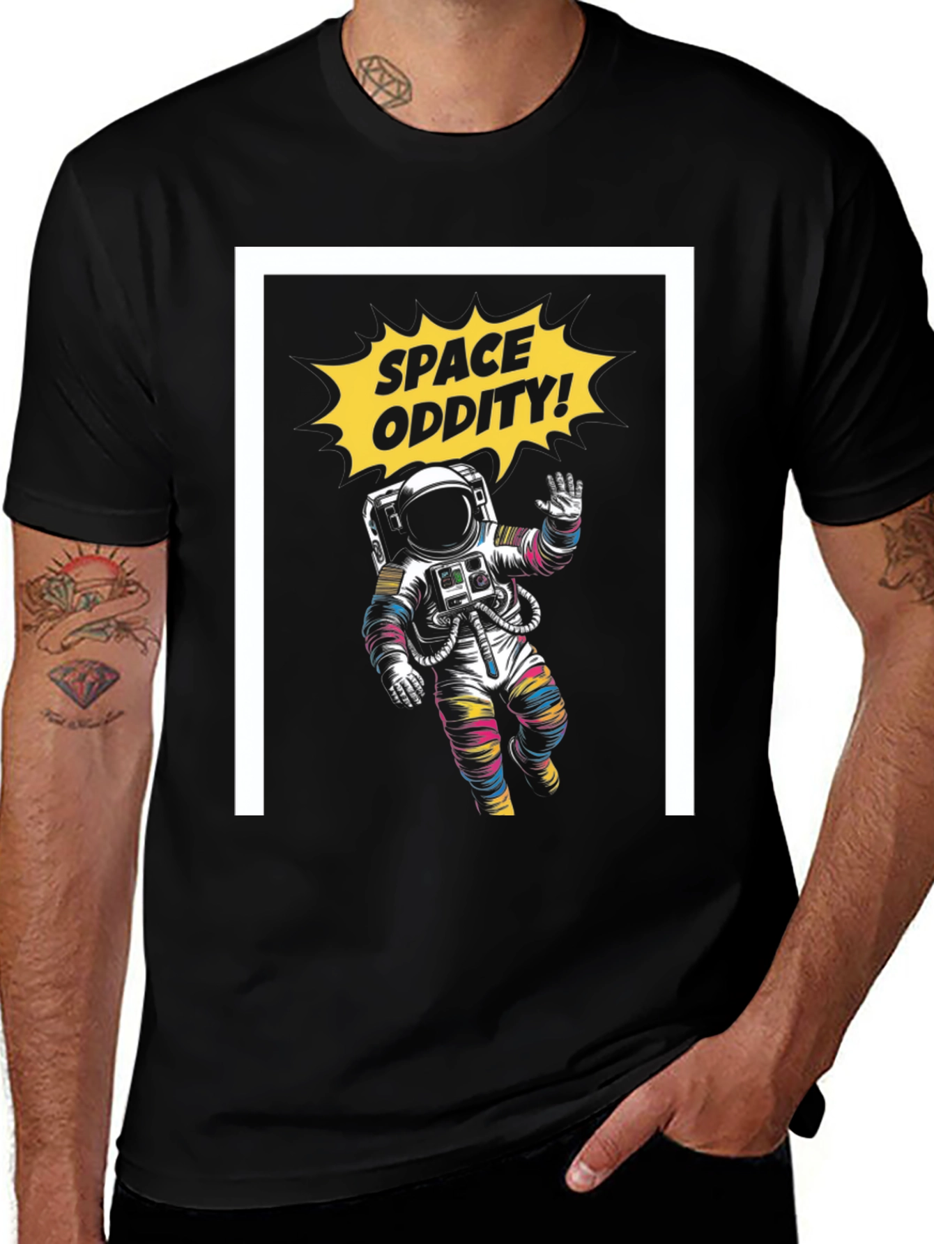 Space Oddity Graphic Tee - Black T-Shirt