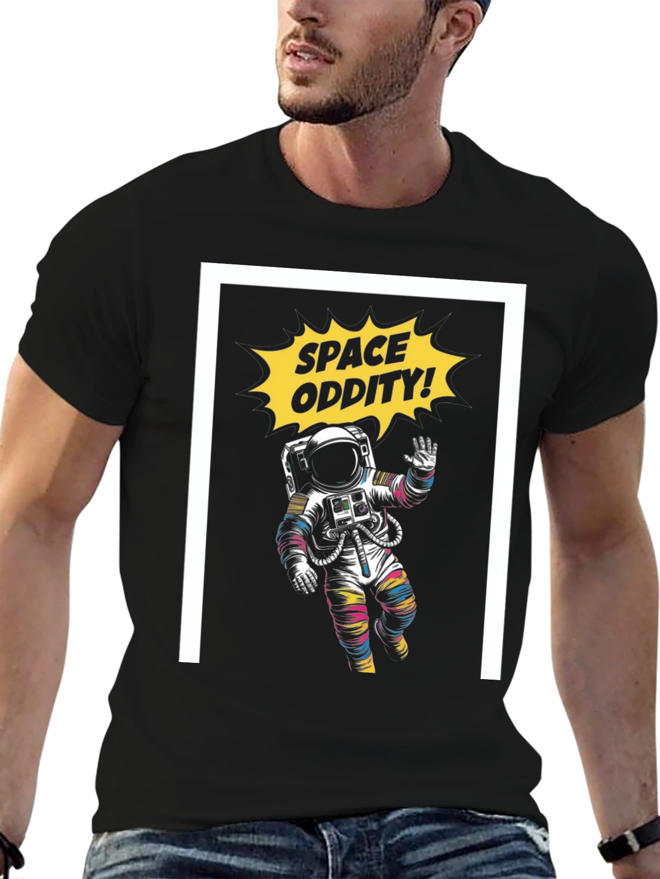 Space Oddity Graphic Tee - Black T-Shirt