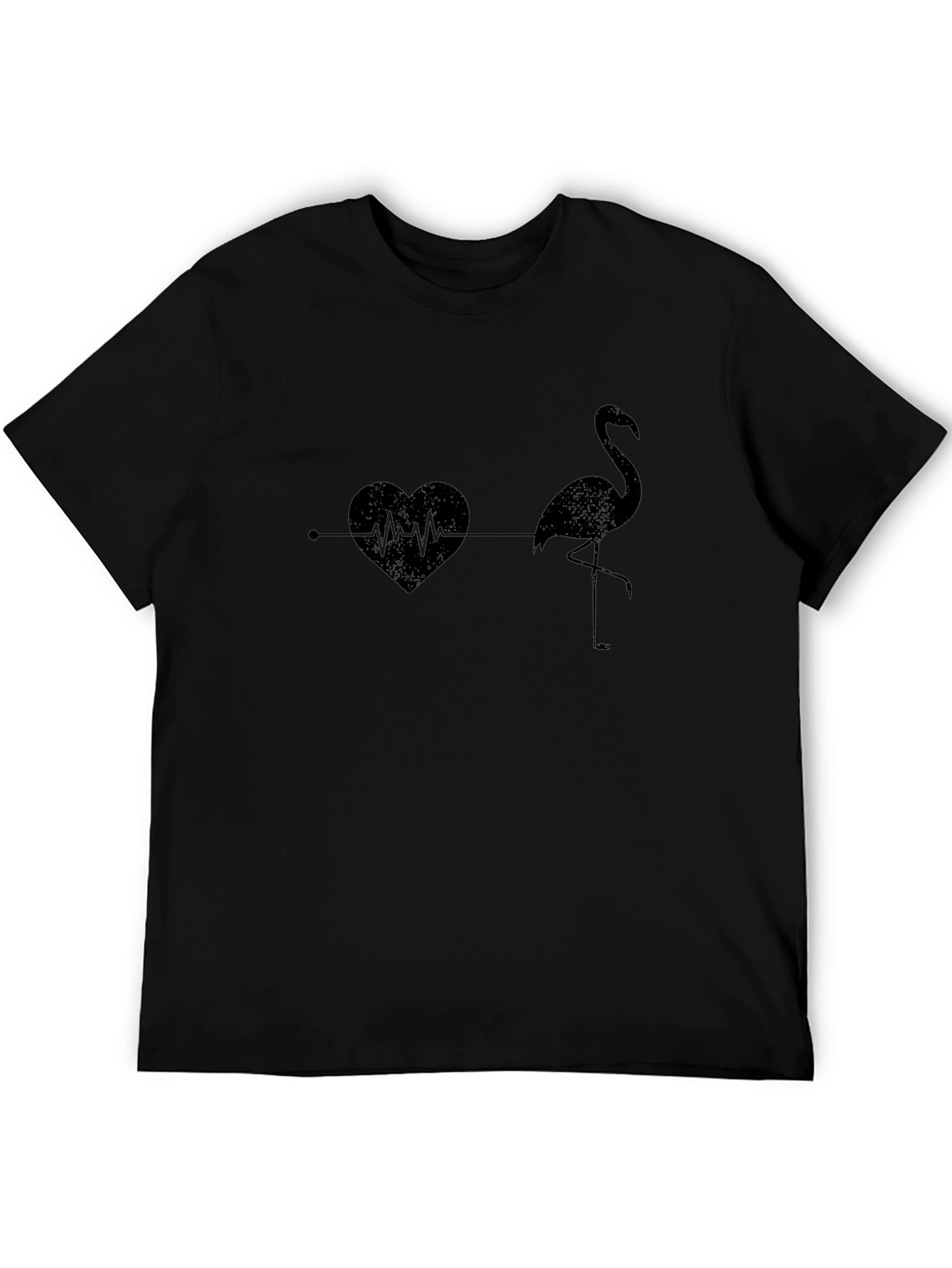 Flamingo Heartbeat T-Shirt - Stylish Graphic Tee