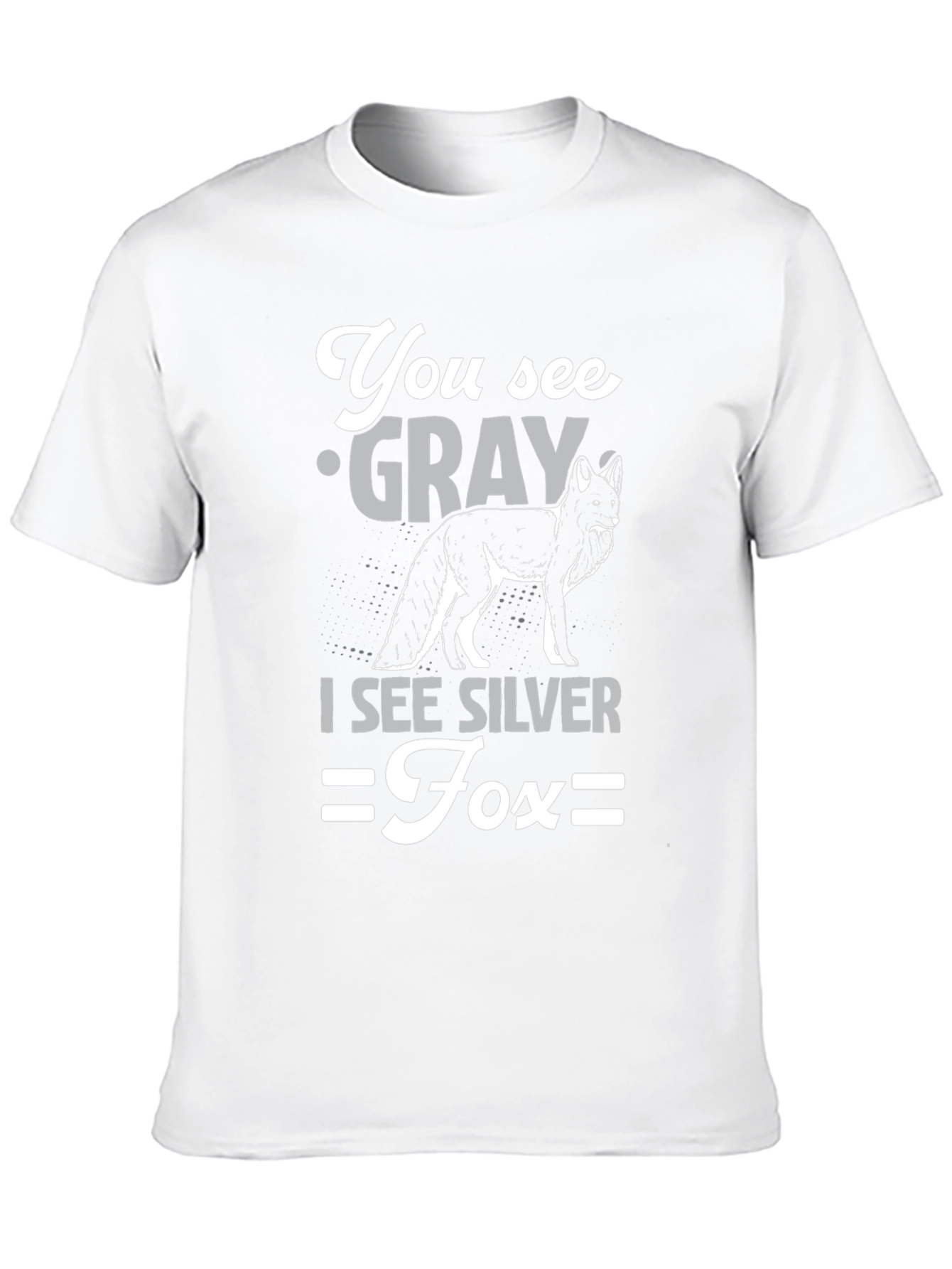 Silver Fox Graphic T-Shirt - Unisex Cotton Tee
