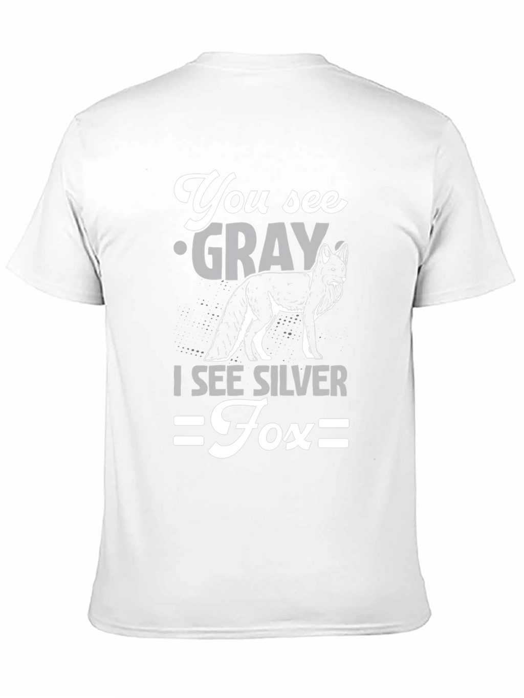 Silver Fox Graphic T-Shirt - Unisex Cotton Tee