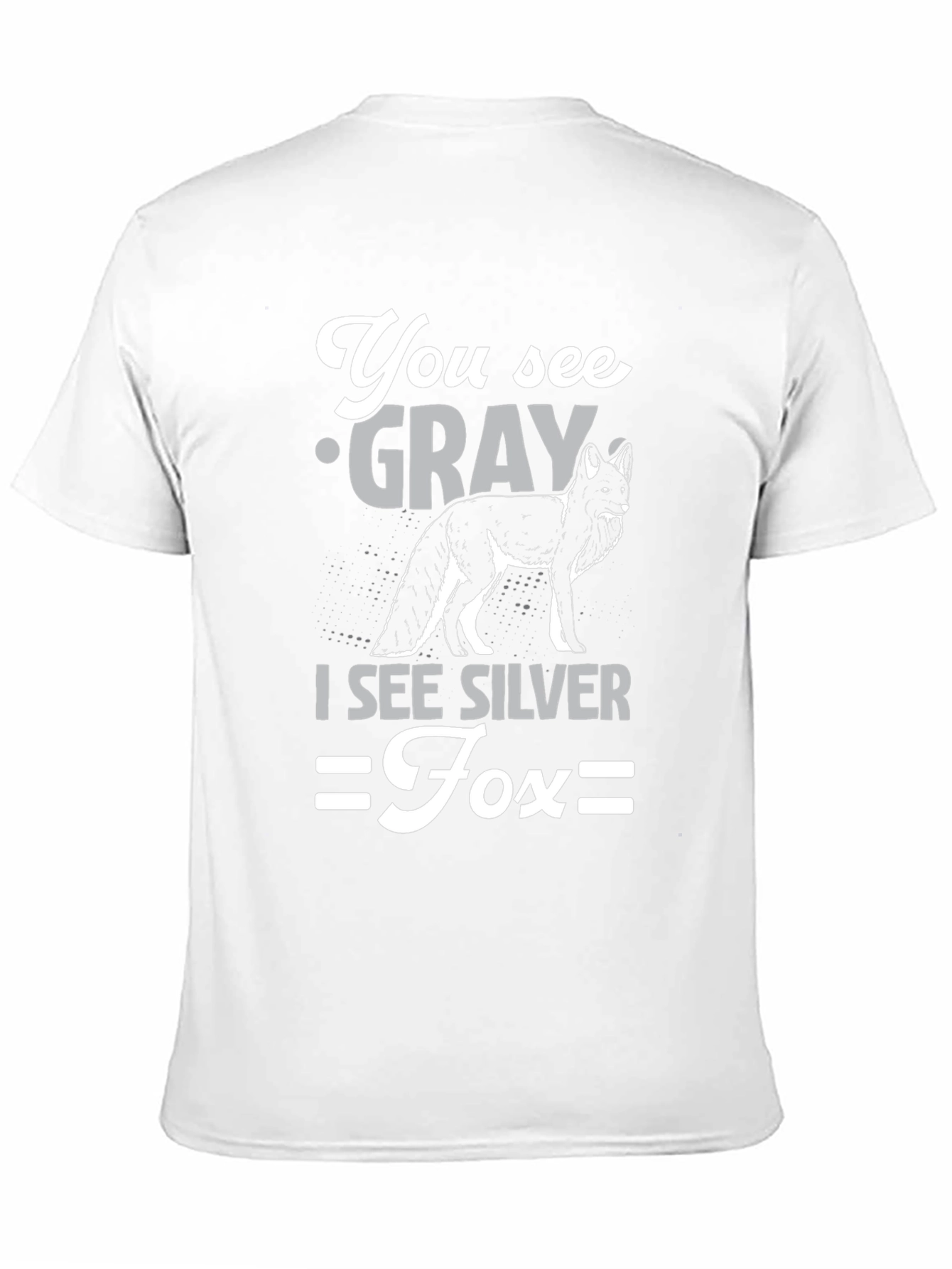 Silver Fox Graphic T-Shirt - Unisex Cotton Tee