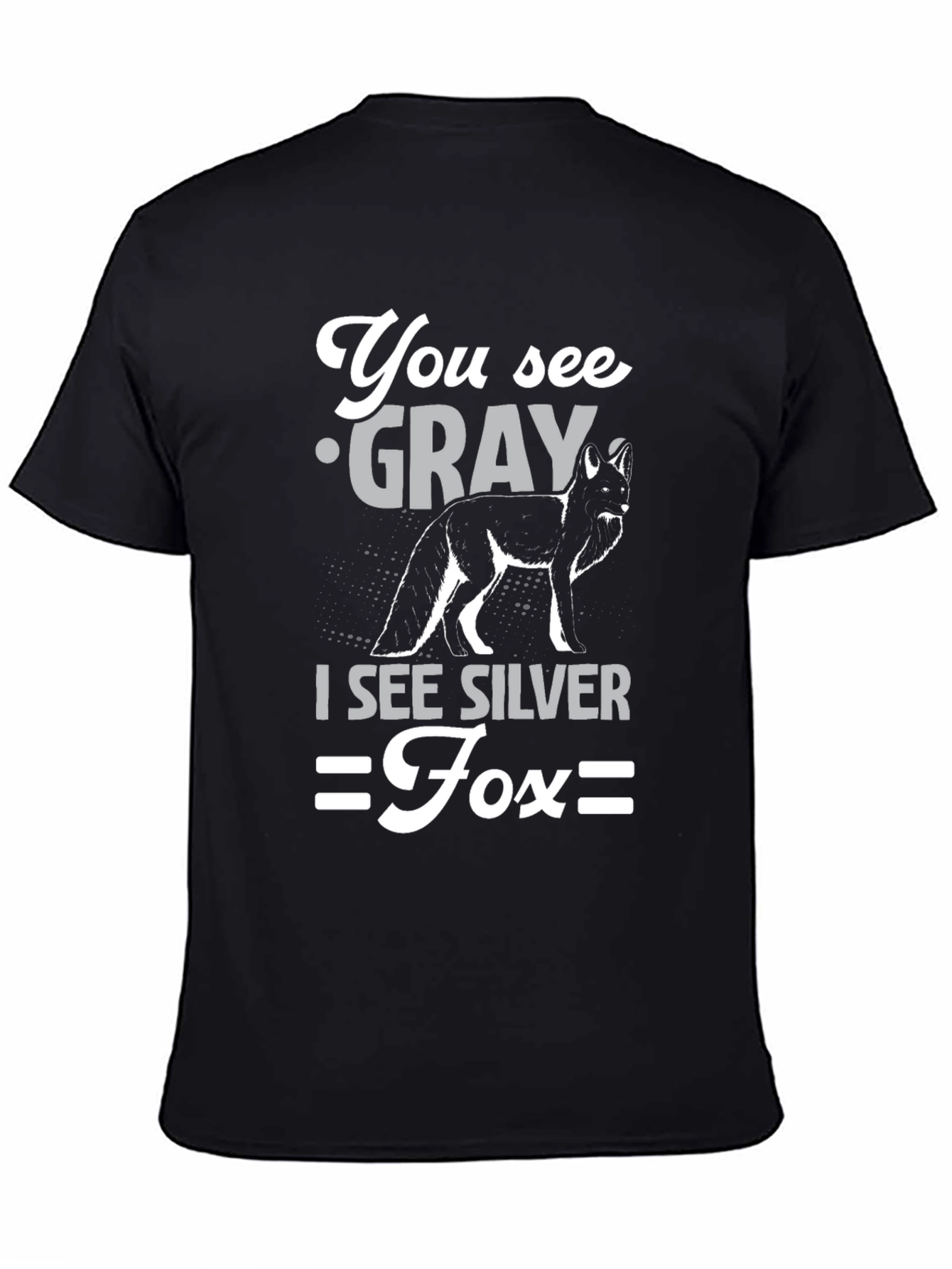 Silver Fox Graphic T-Shirt - Unisex Cotton Tee