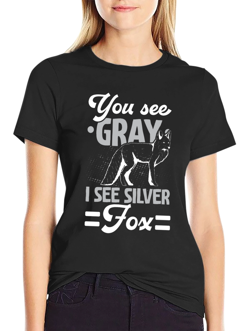 Silver Fox Graphic T-Shirt - Unisex Cotton Tee