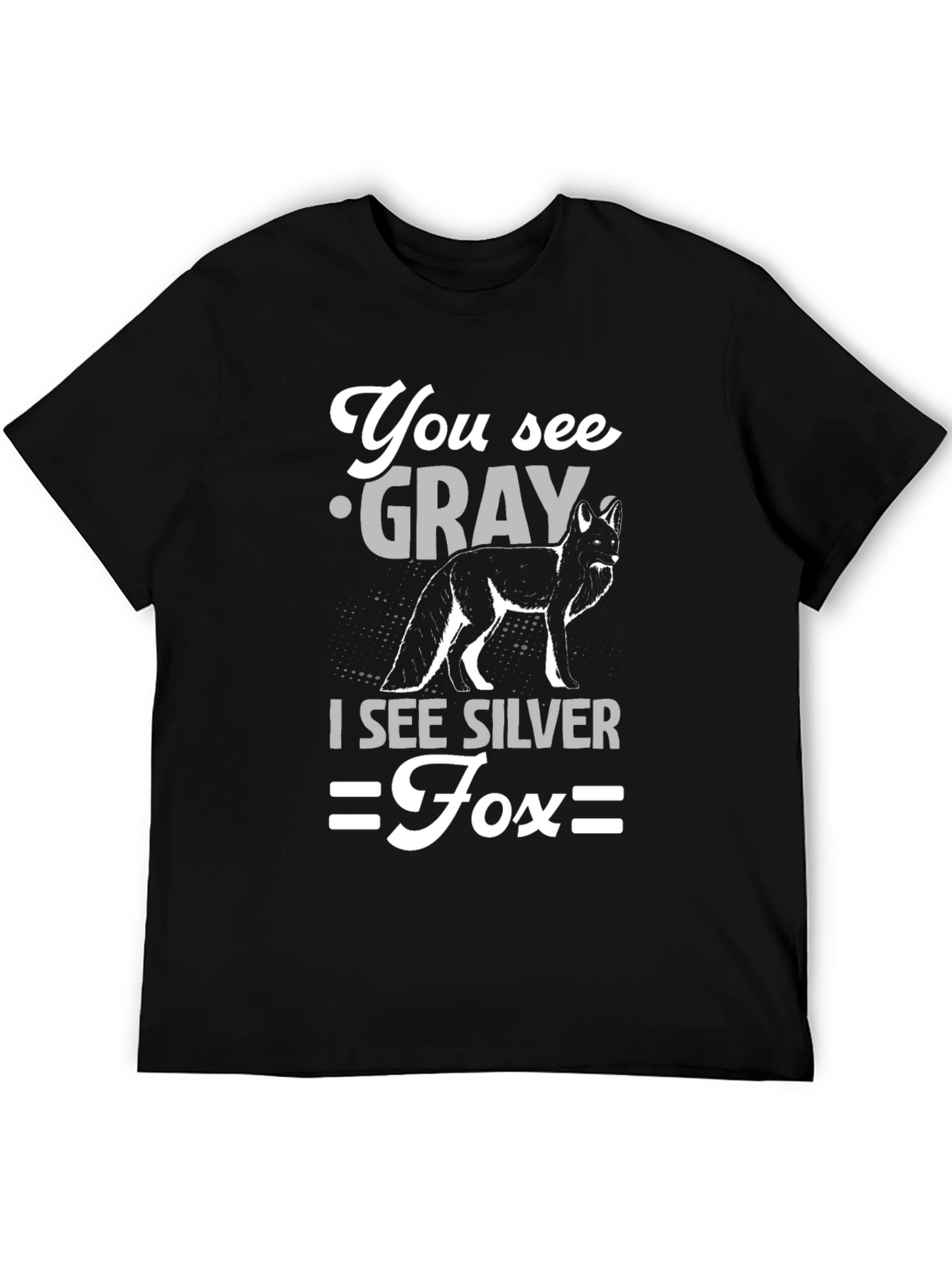 Silver Fox Graphic T-Shirt - Unisex Cotton Tee