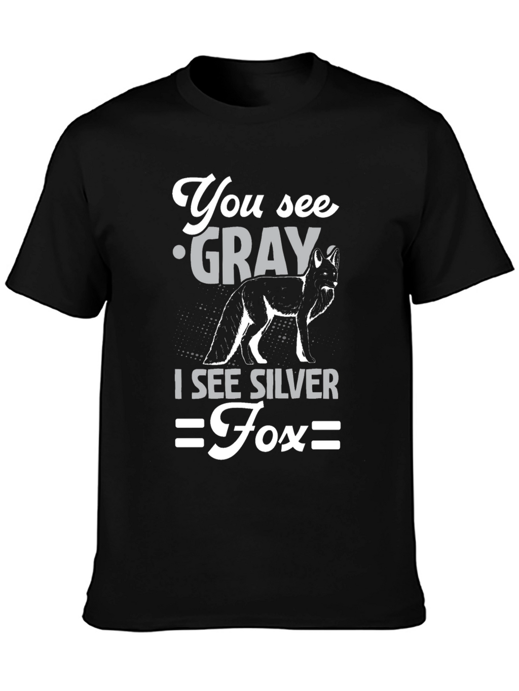 Silver Fox Graphic T-Shirt - Unisex Cotton Tee