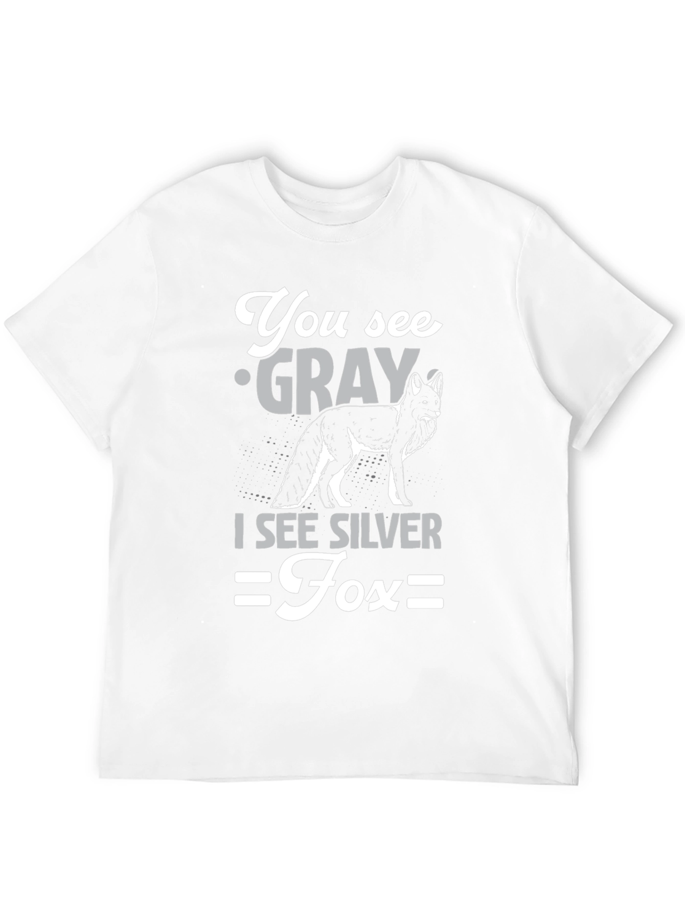 Silver Fox Graphic T-Shirt - Unisex Cotton Tee